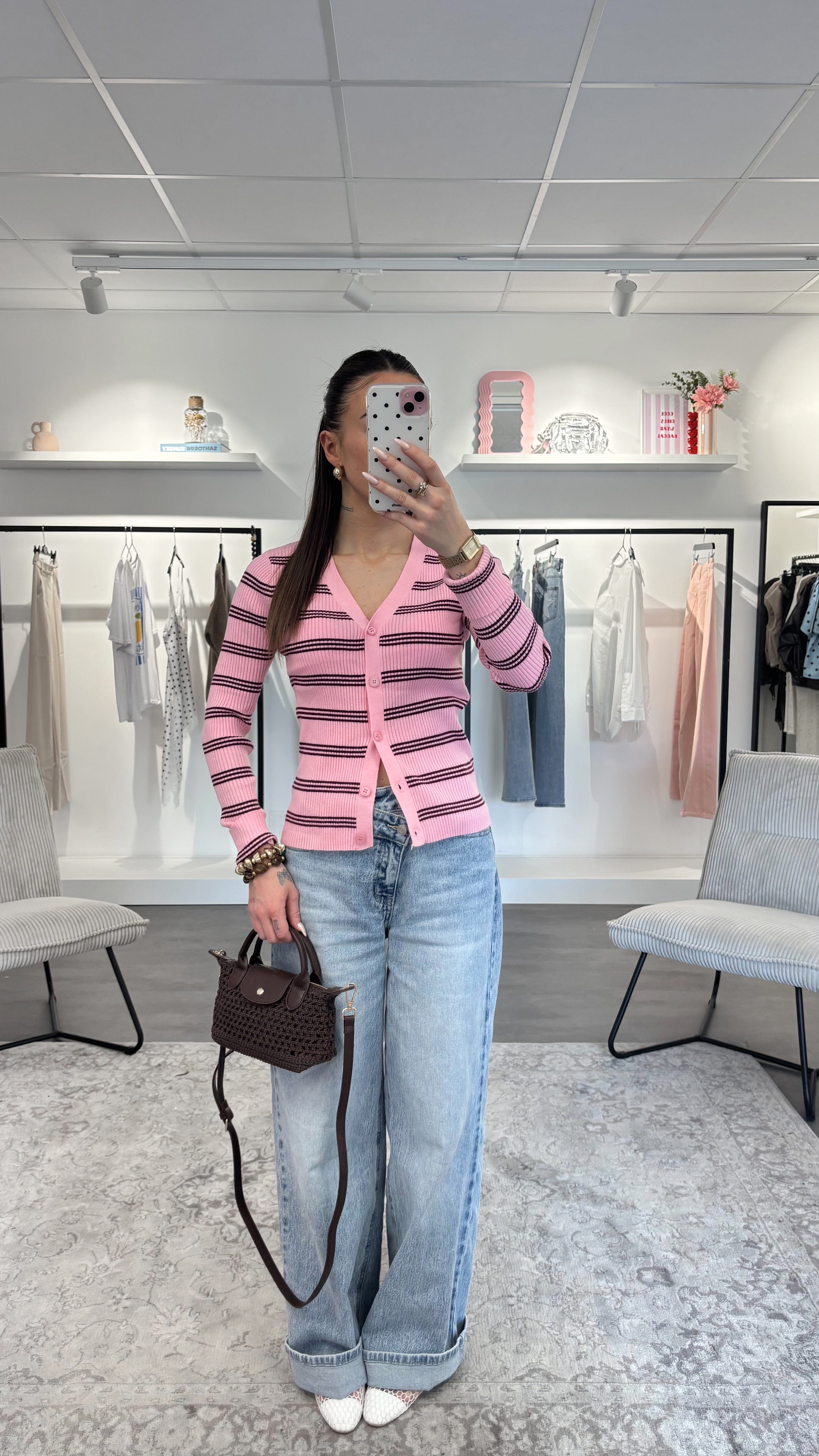 Gilet Anaé - Rose/Bordeaux