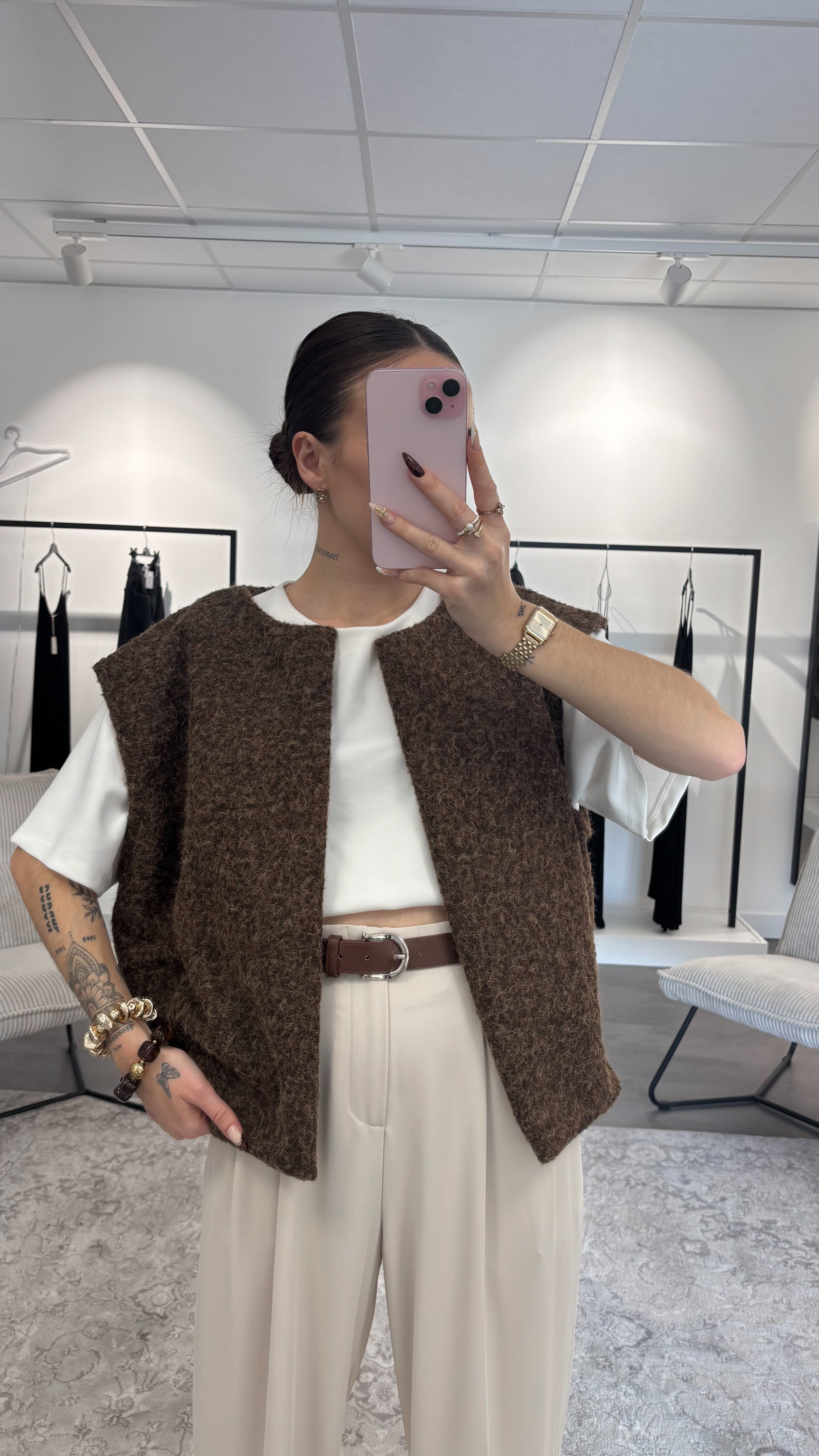 Gilet Kendra - Marron