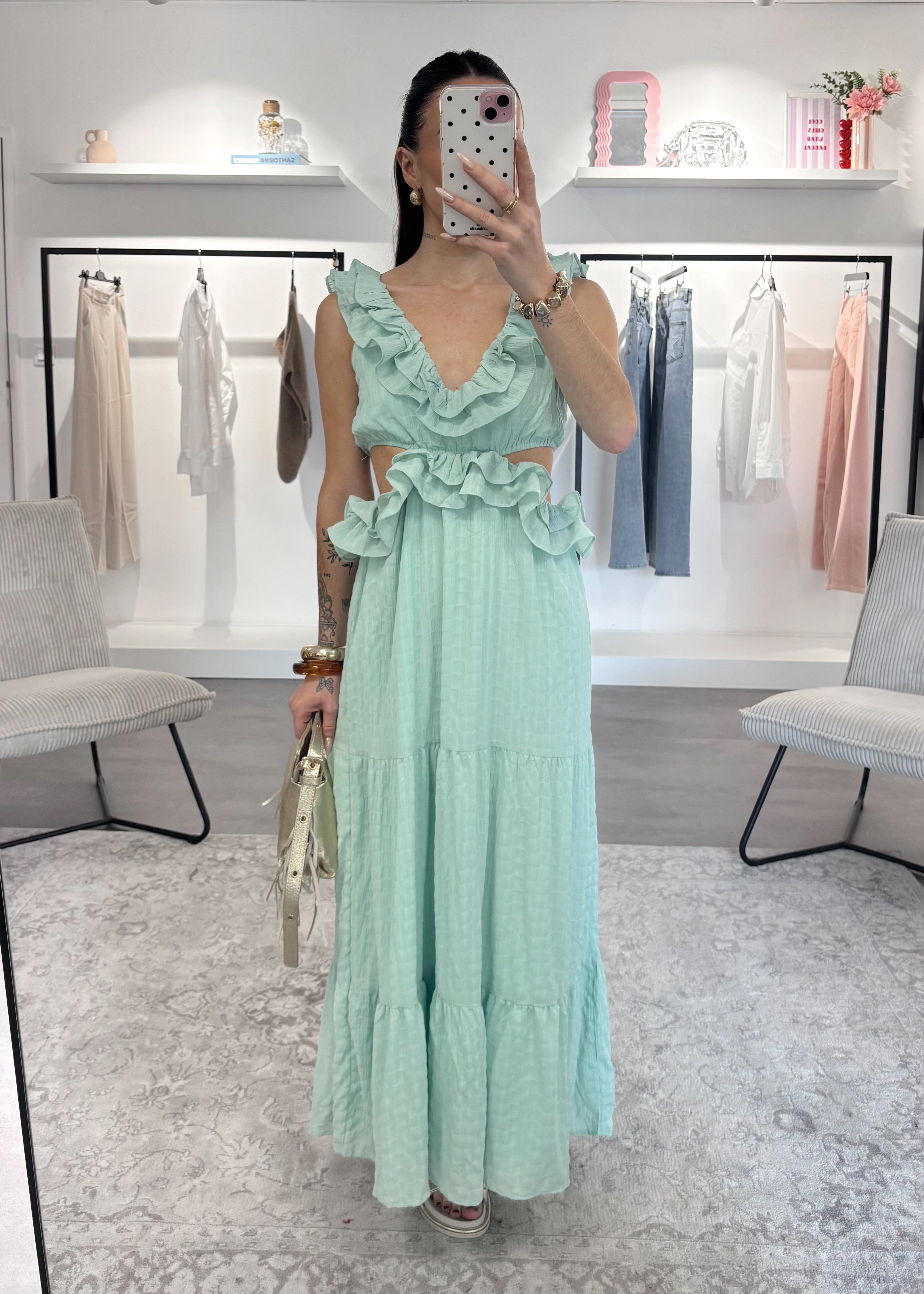 Robe Cléo - Vert d'eau