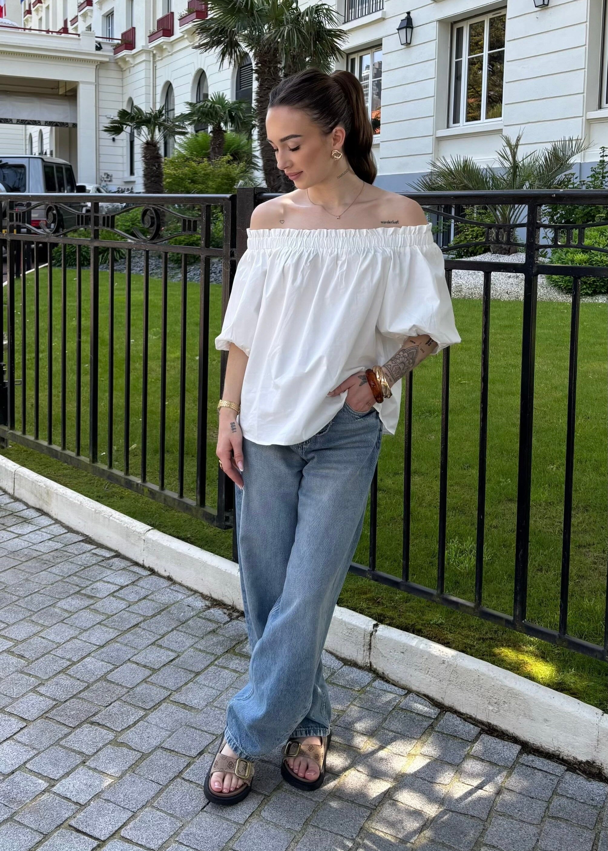 Blouse Inès - Blanche