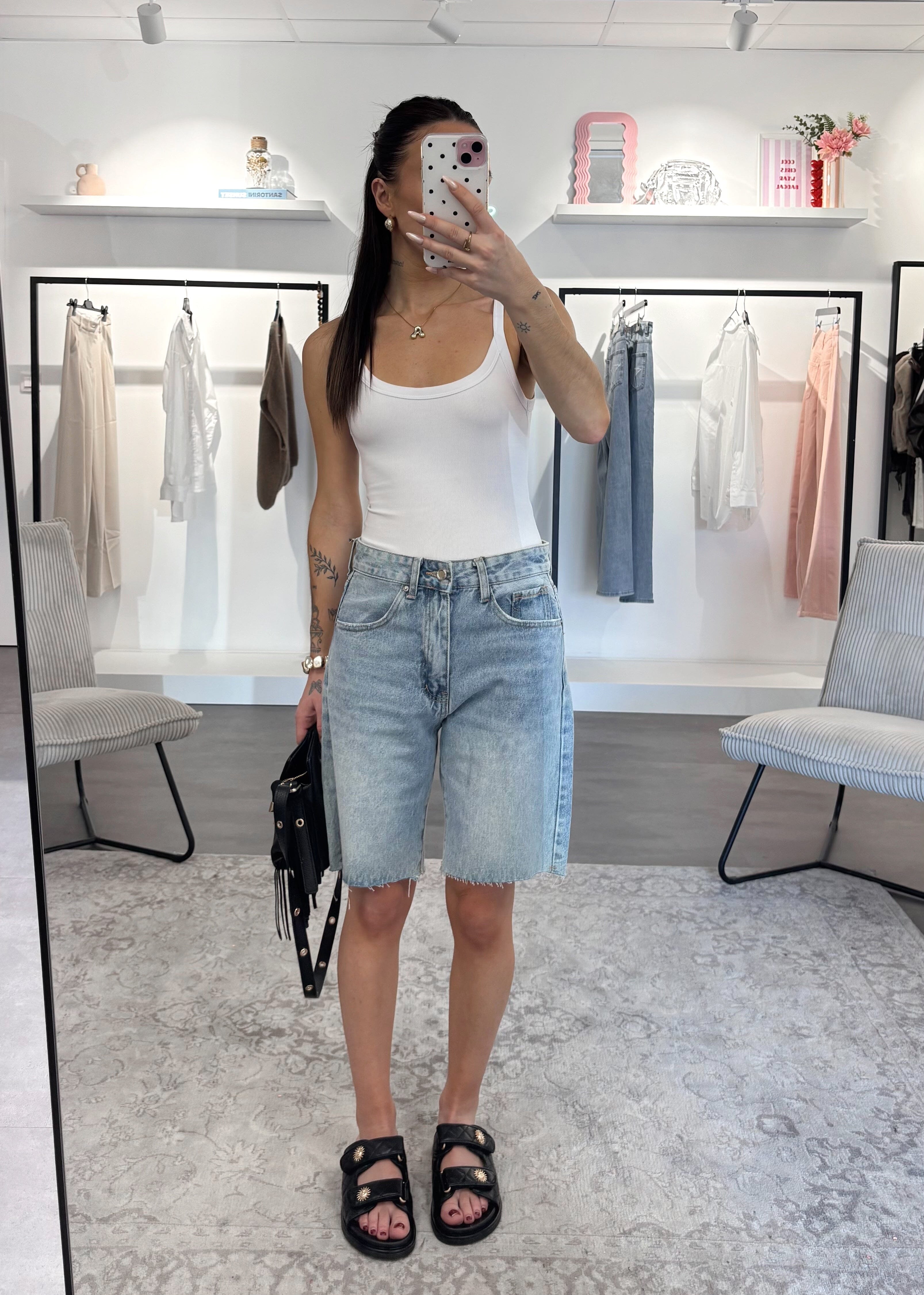 Bermuda Taïs - Denim clair