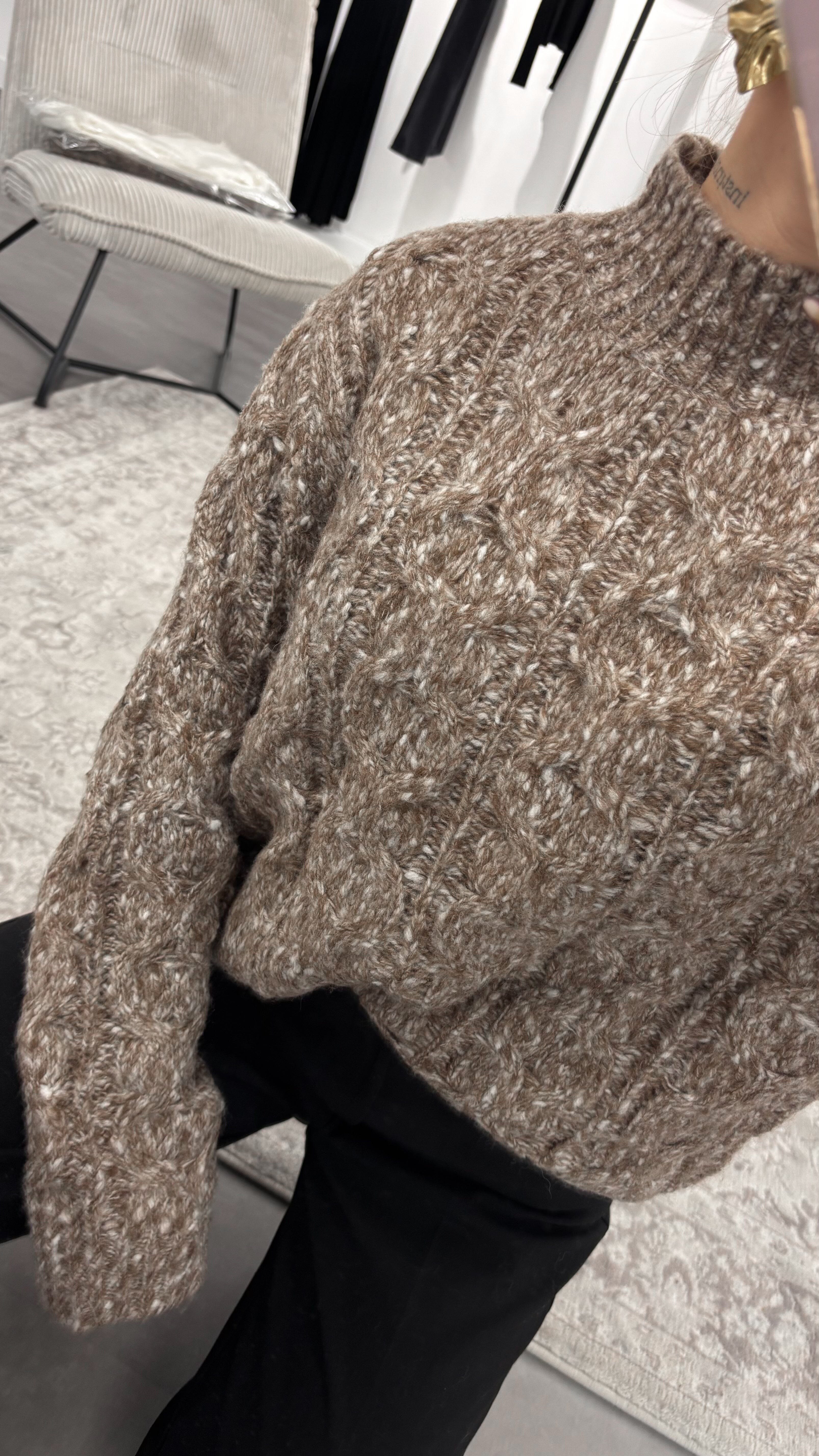 Pull Jade - Maille torsadée