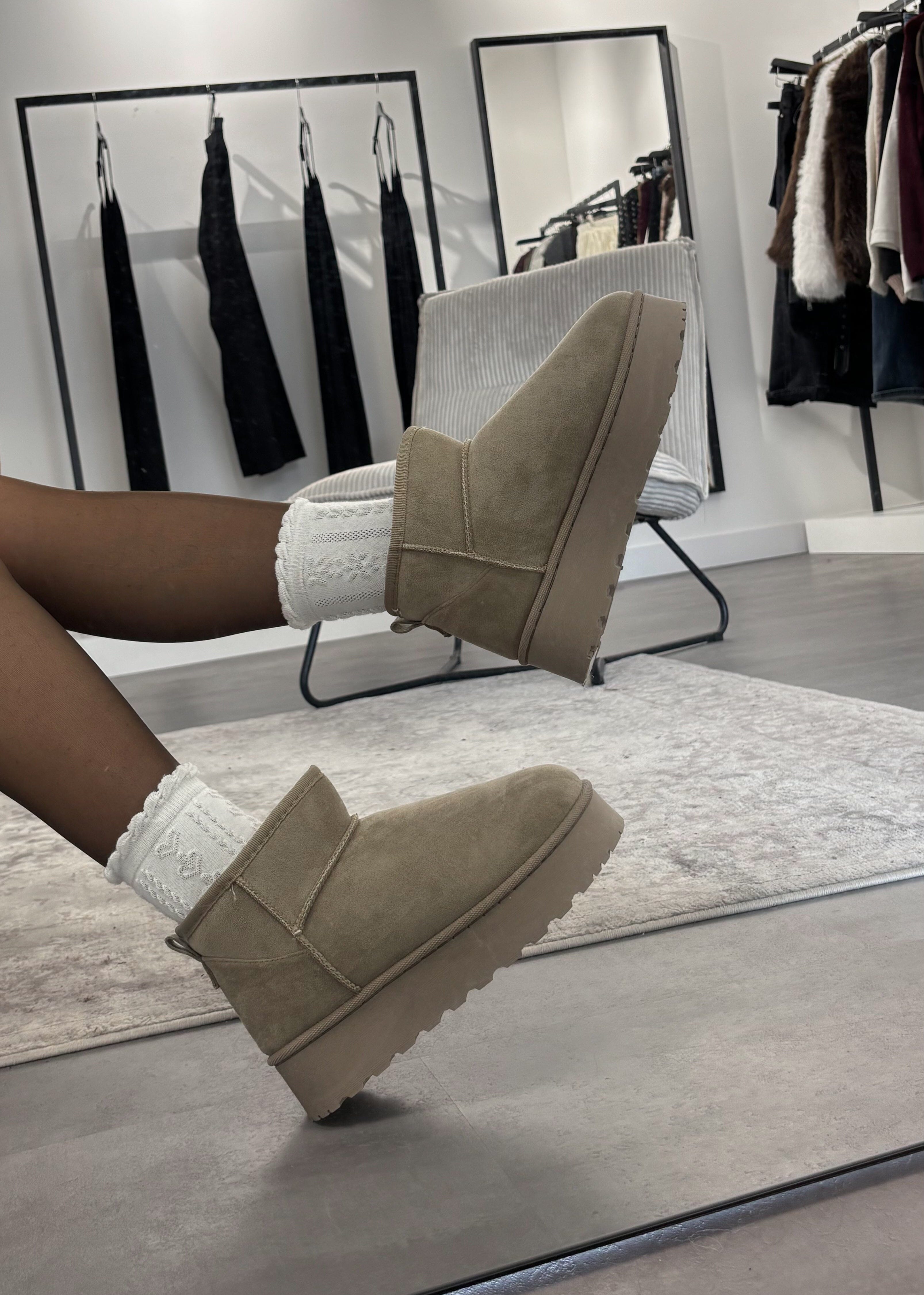 Boots Neyli - Beige/Kaki