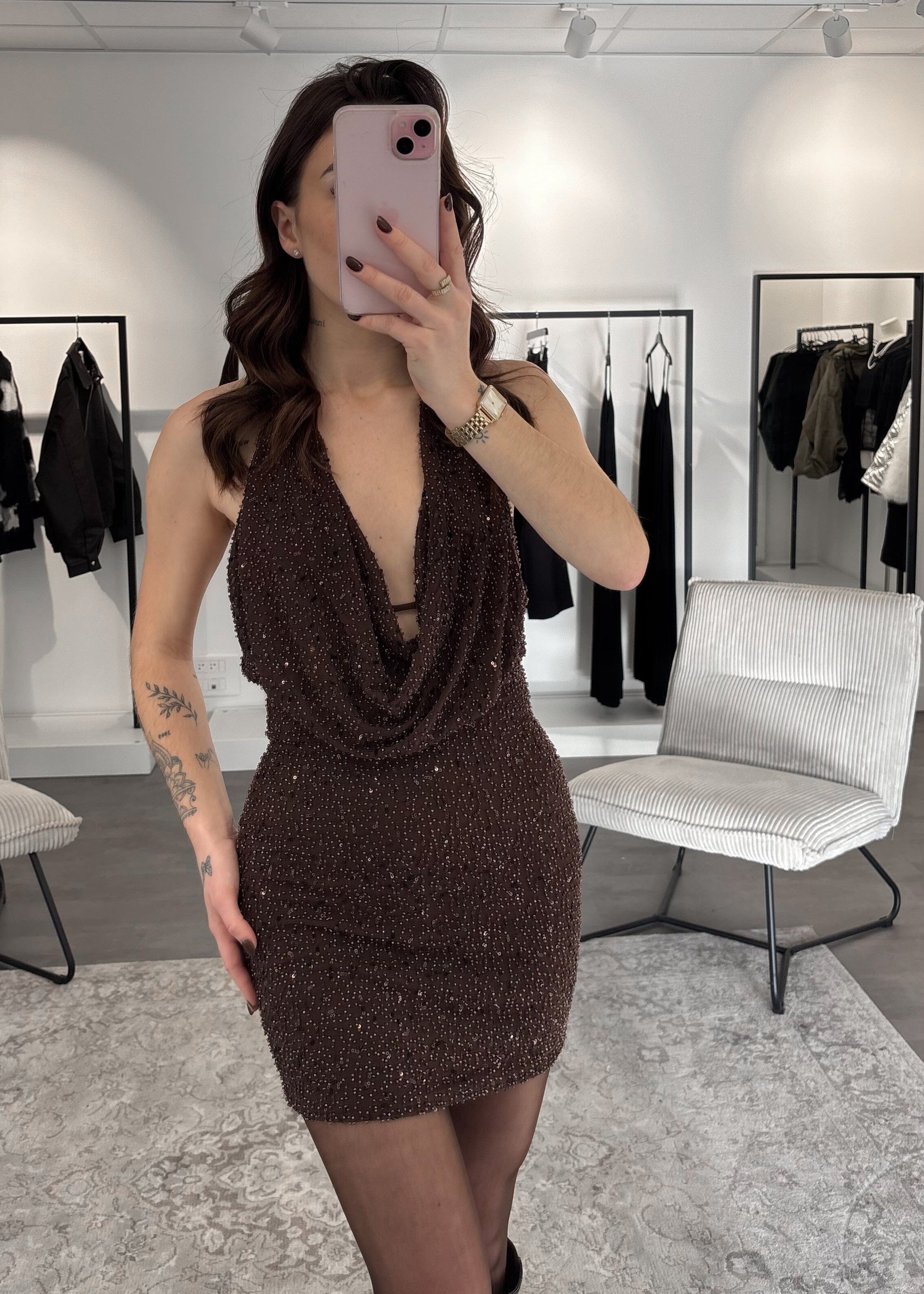 Robe Swan - Marron