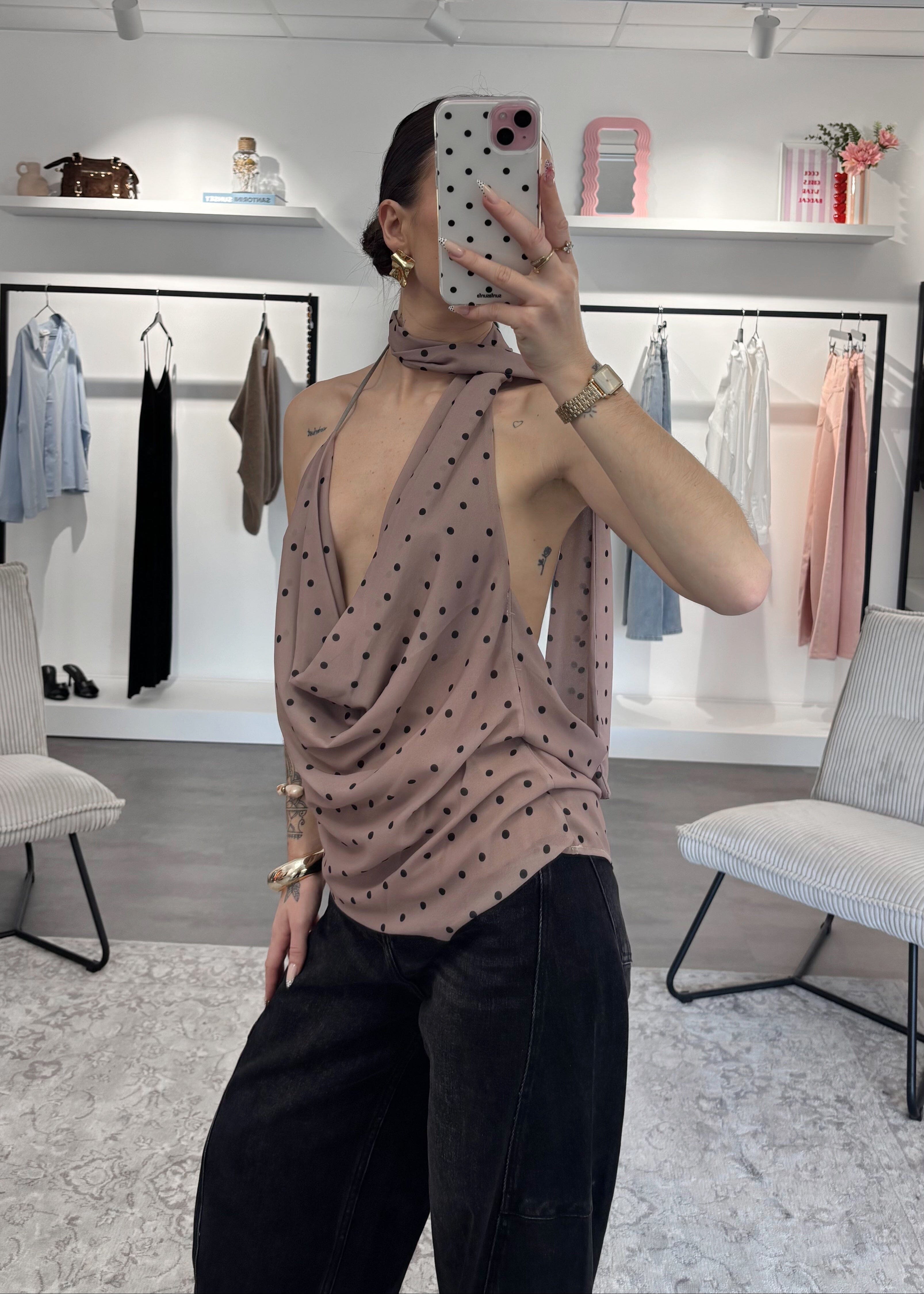 Top Lina - Taupe