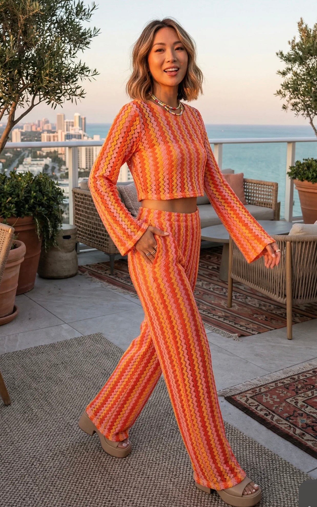 Pantalon Sia - Orange