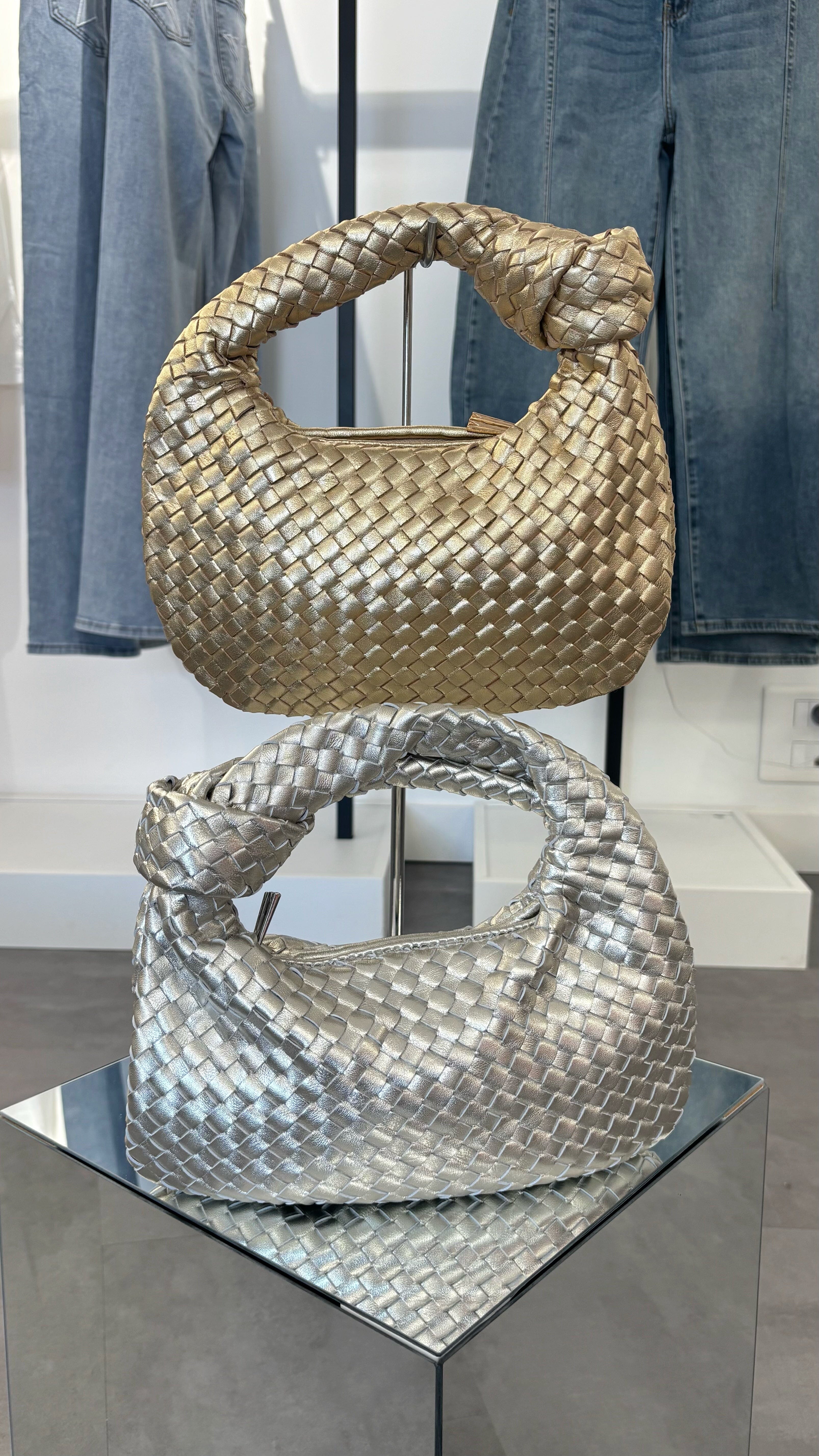 Sac Elsa - Argenté (cuir)