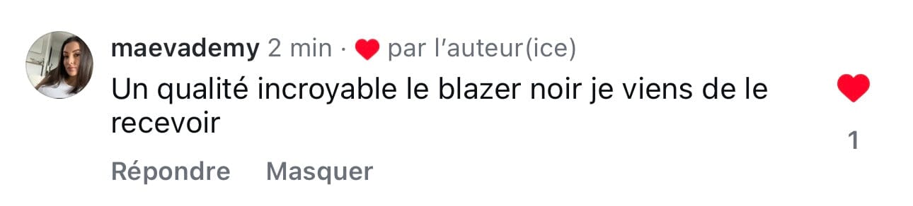 Blazer Ambre - Noir