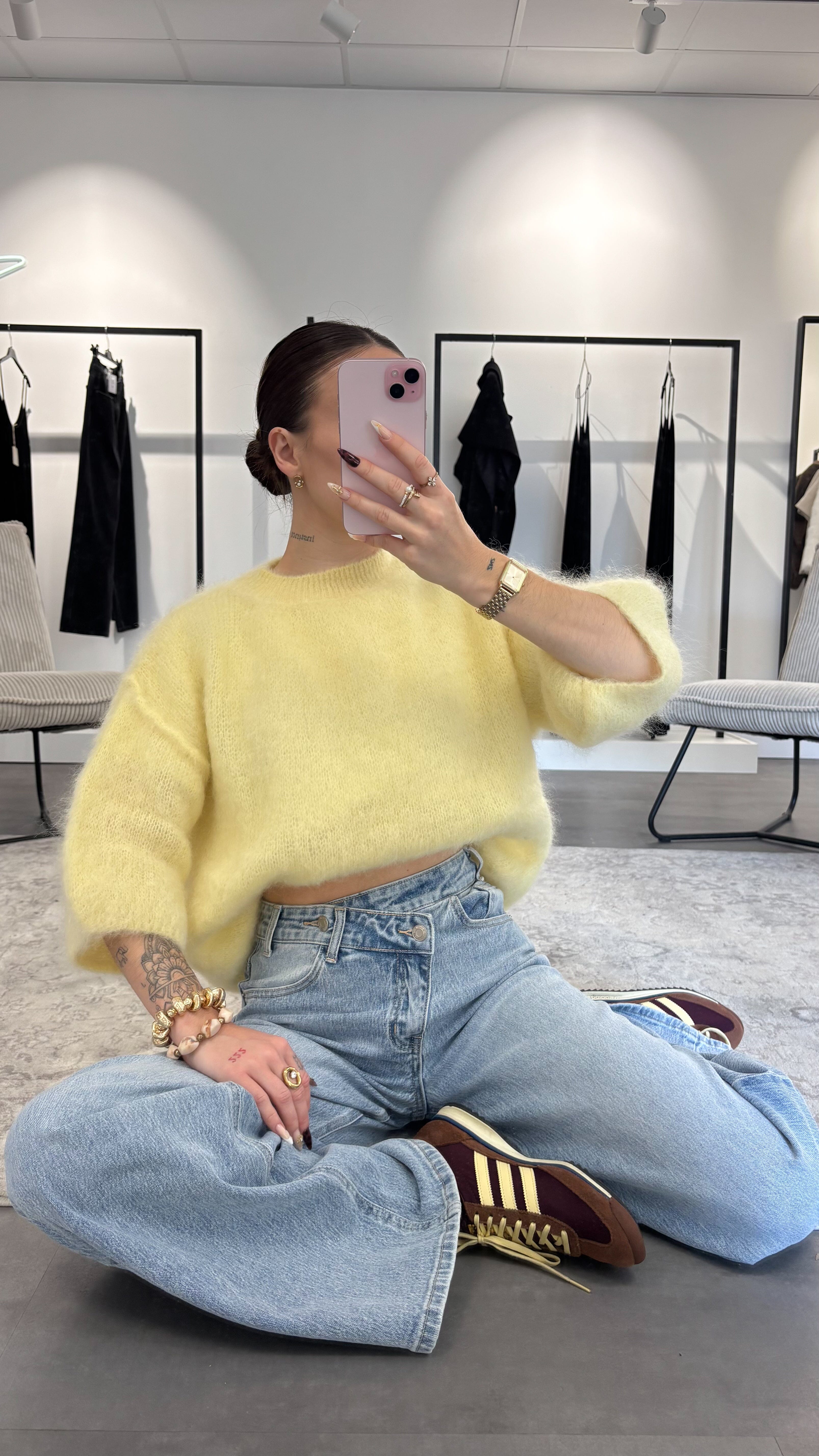 Pull Mohair - Jaune