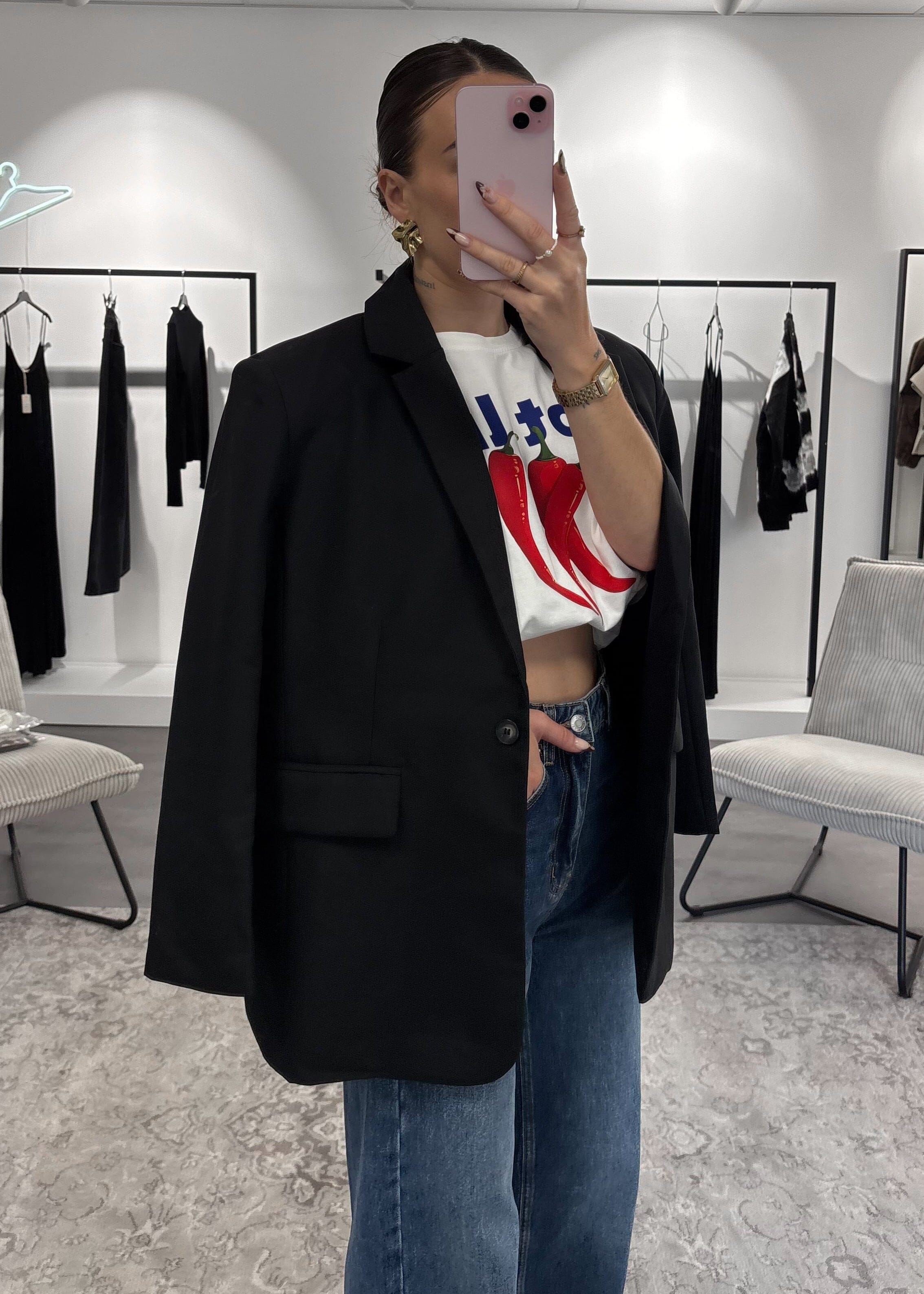 Blazer Ambre - Noir