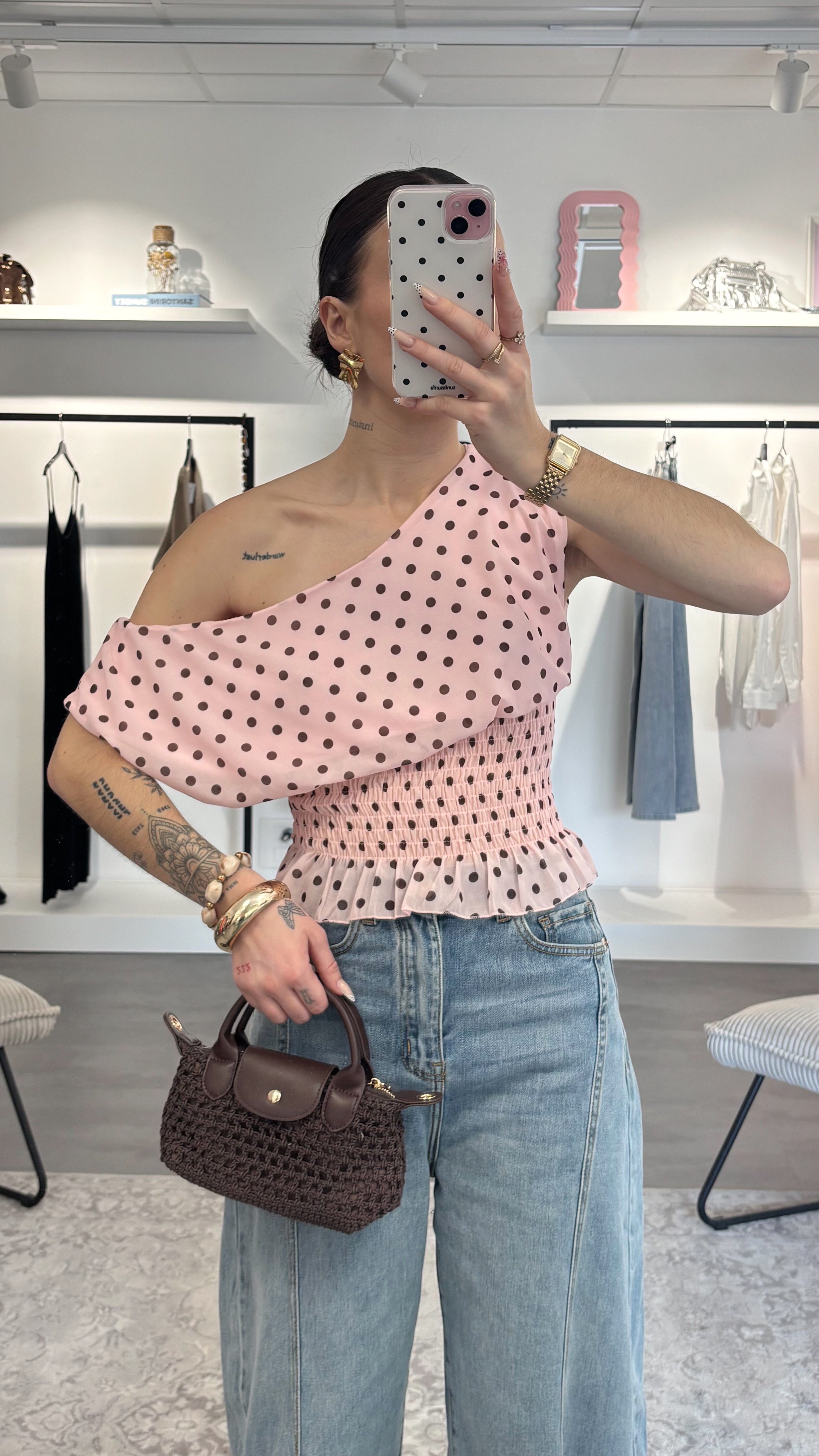 Sac crochet - Choco (avec bandoulière)