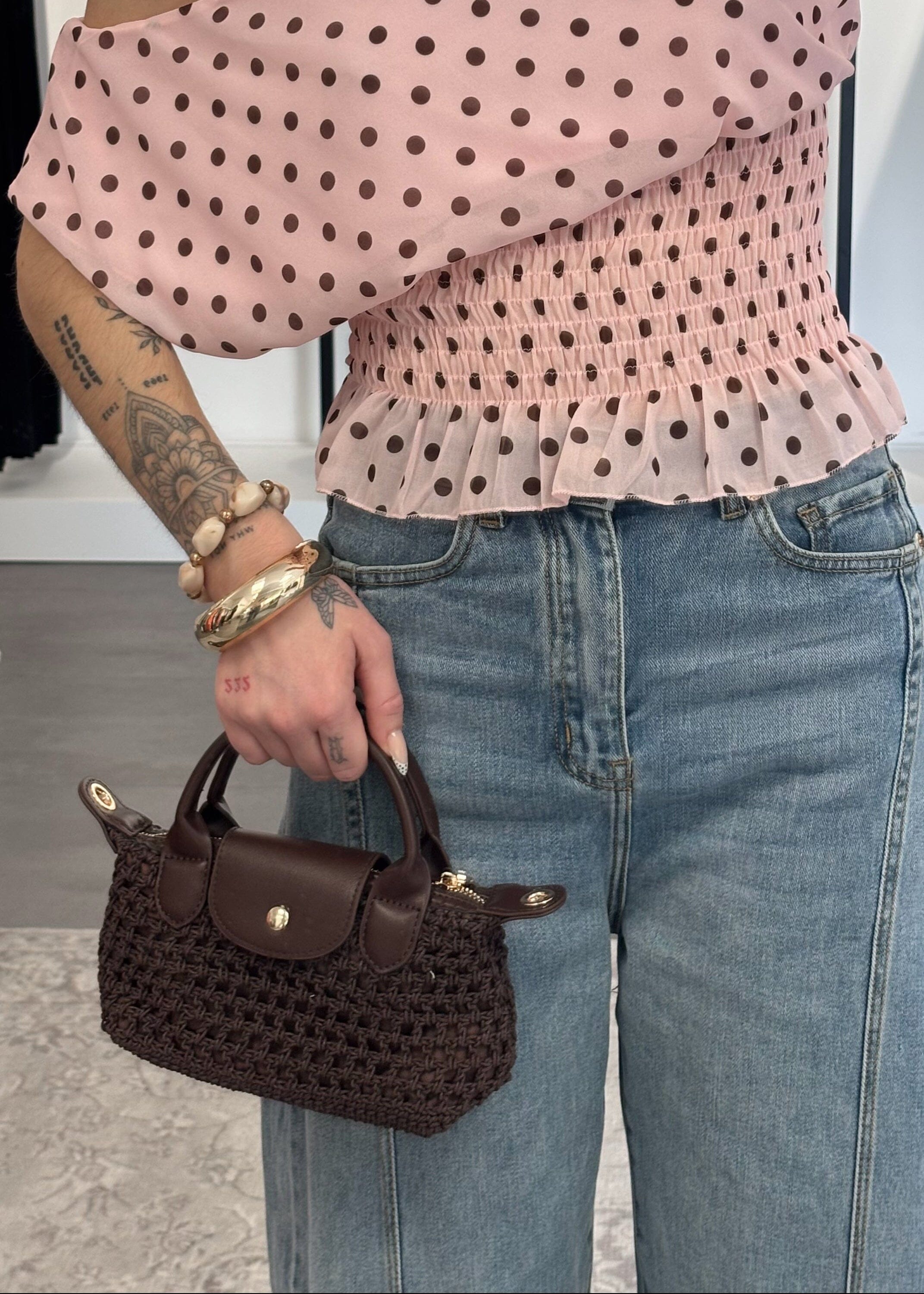 Sac crochet - Choco (avec bandoulière)