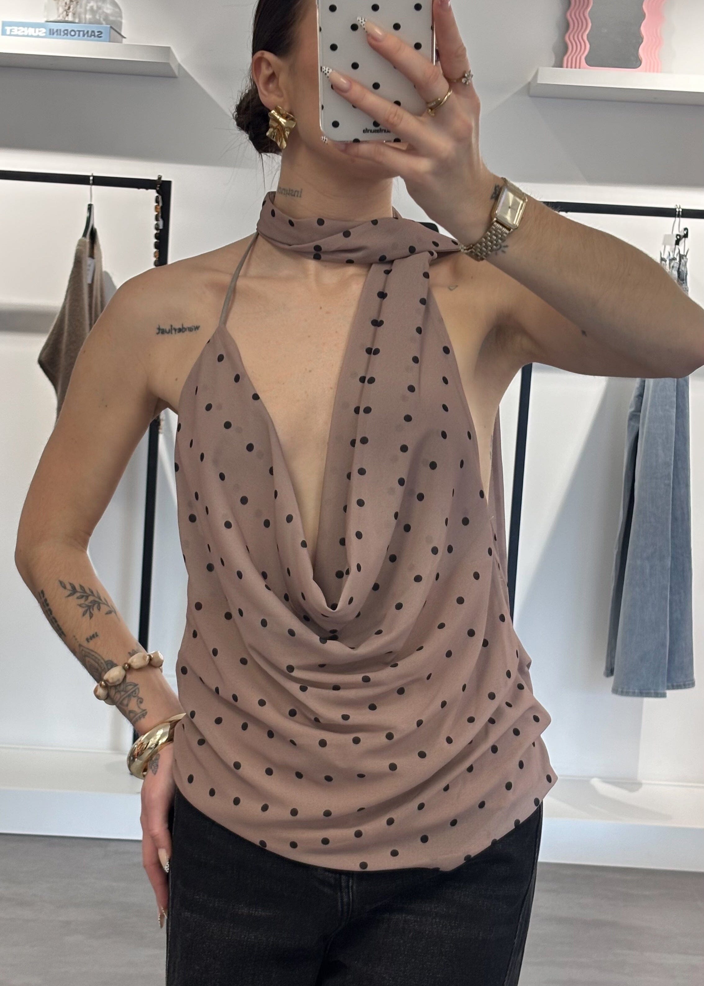 Top Lina - Taupe