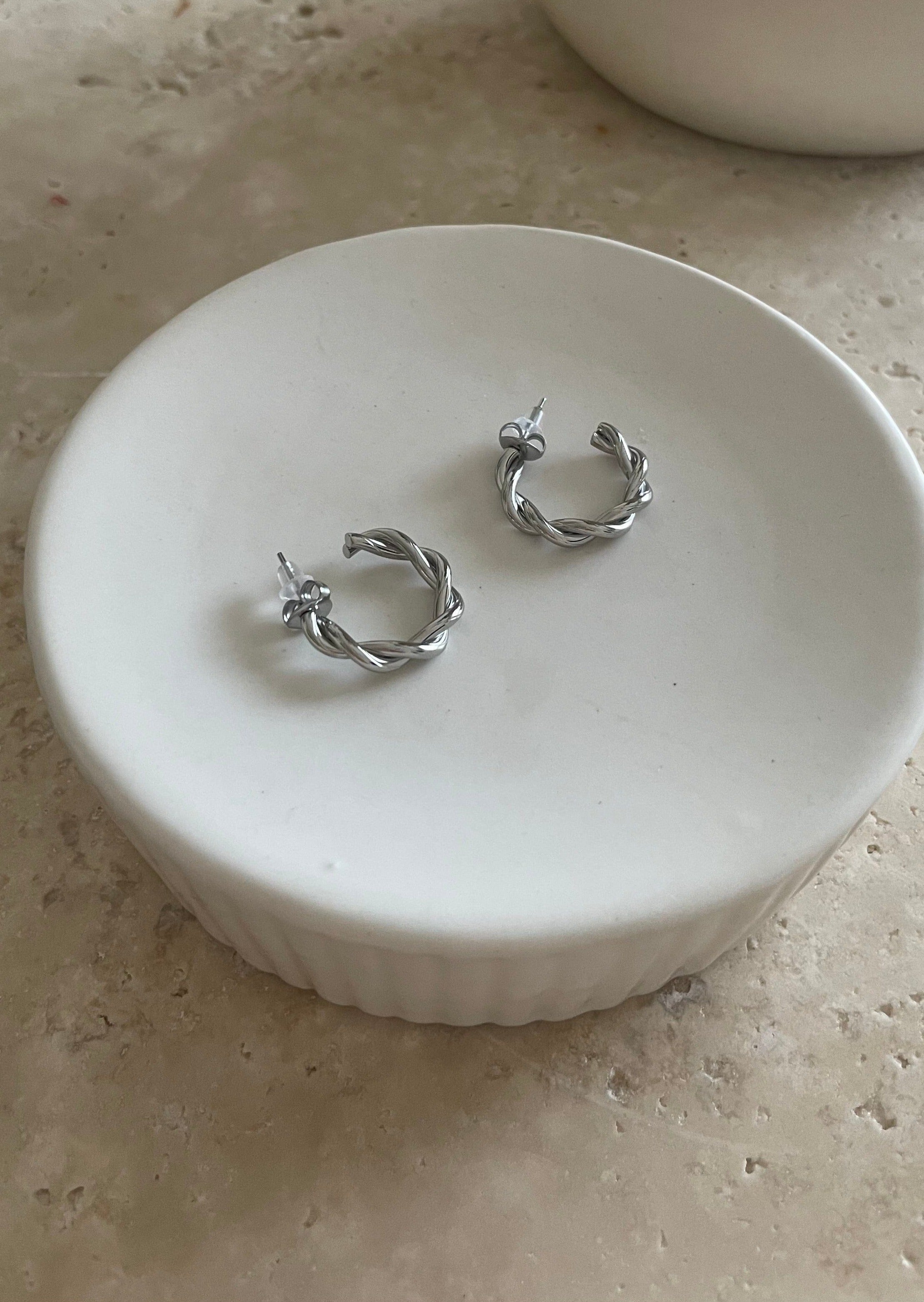 Boucles Maya silver