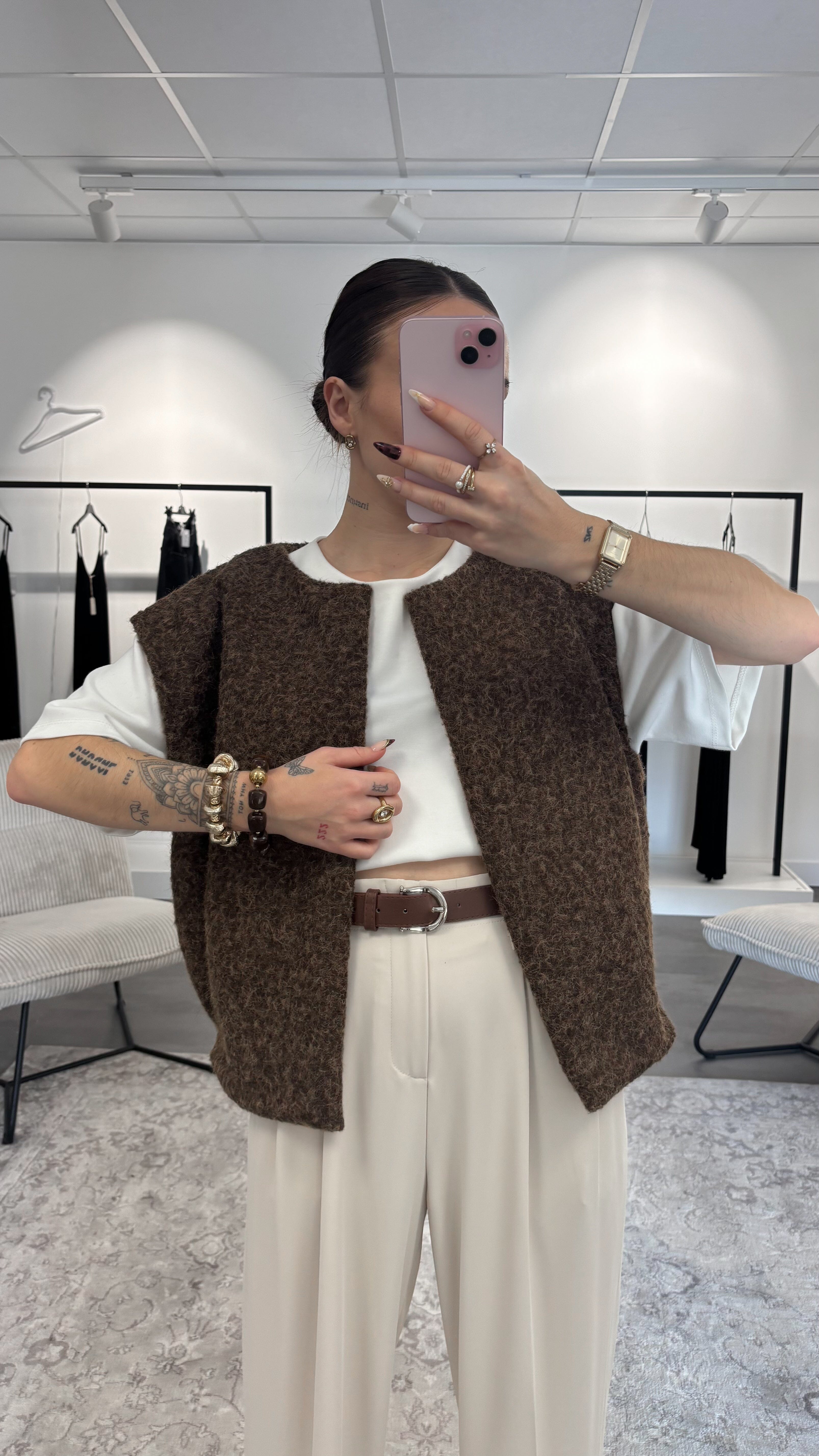Gilet Kendra - Marron