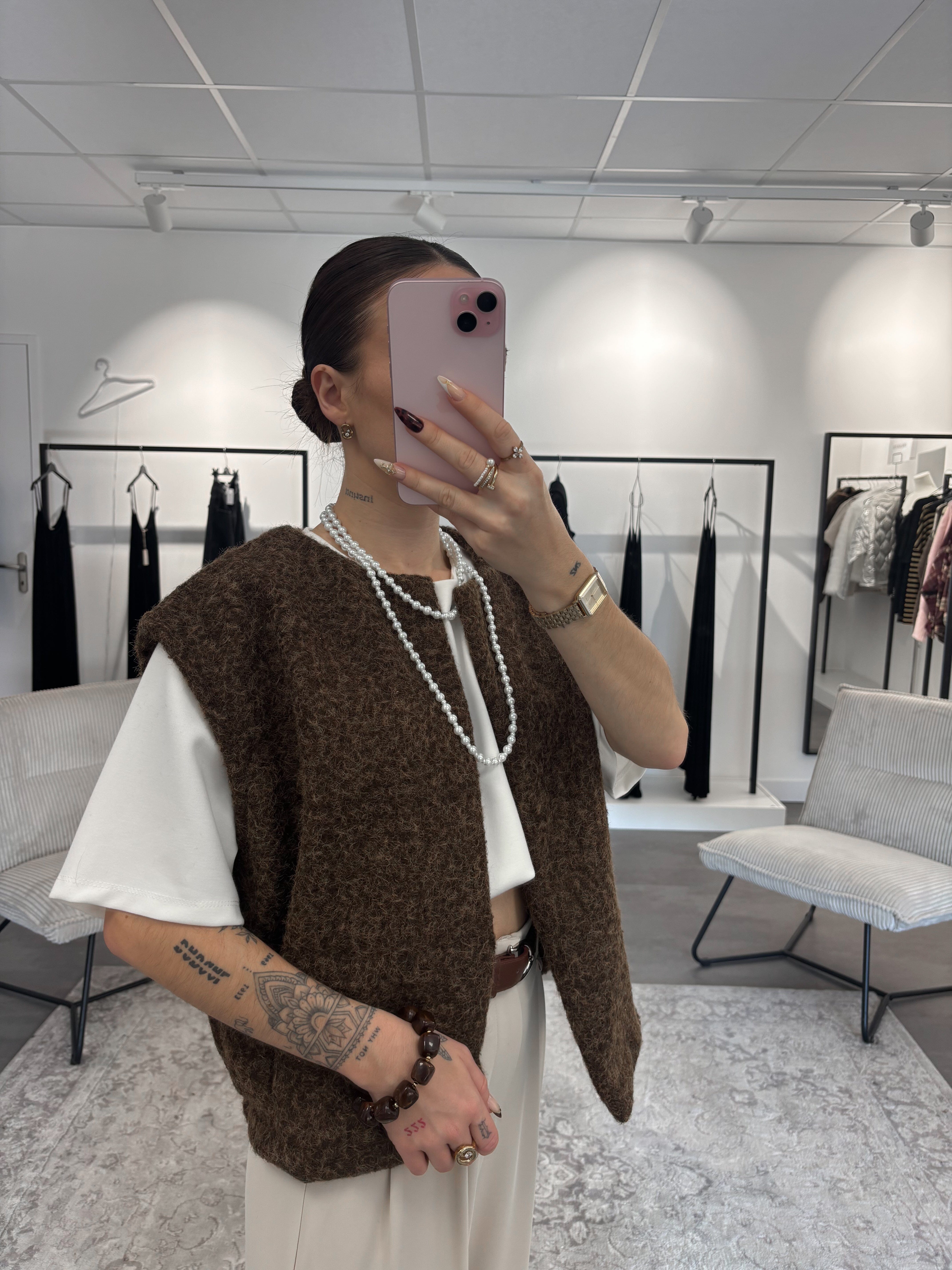 Gilet Kendra - Marron