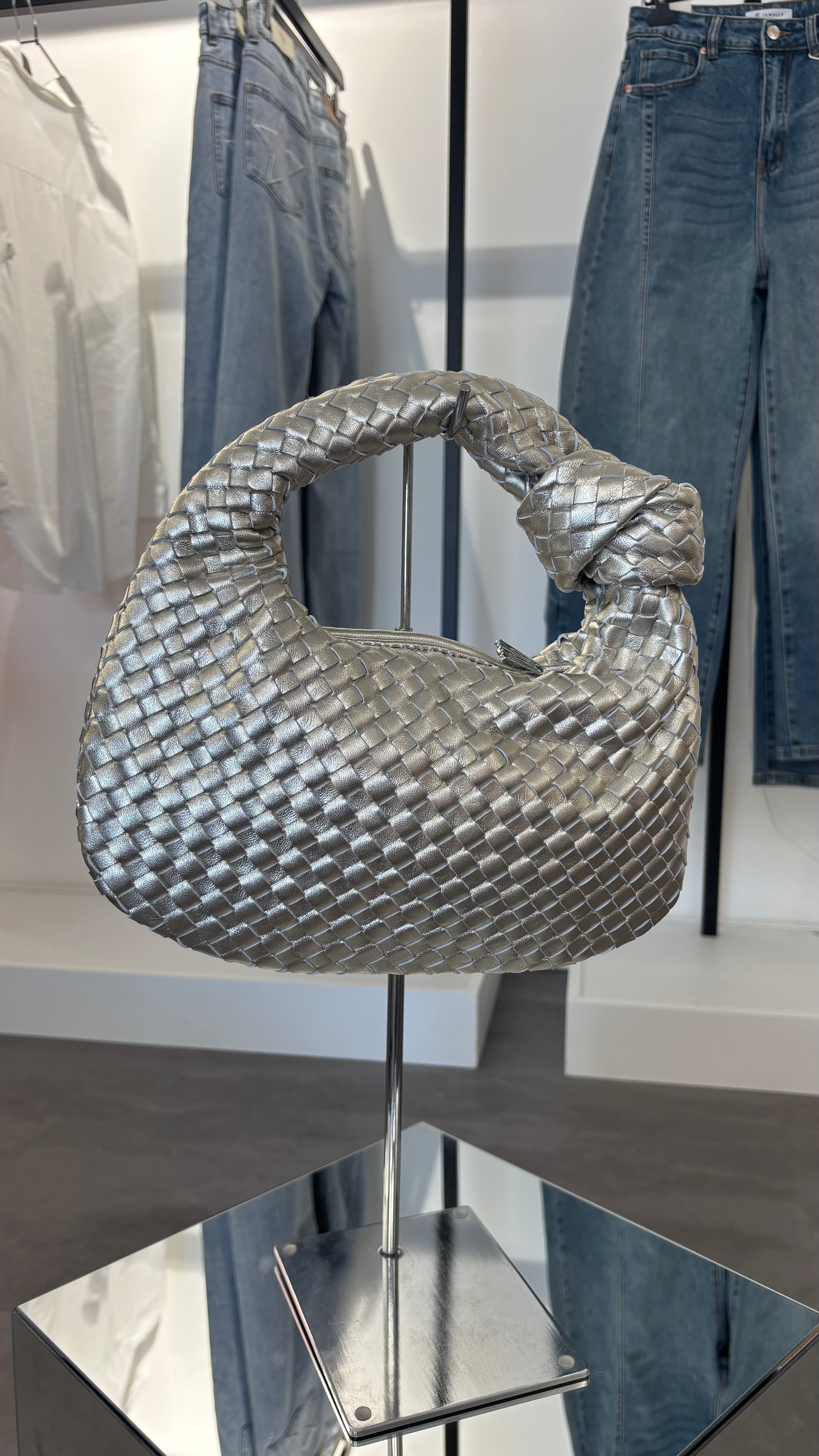 Sac Elsa - Argenté (cuir)