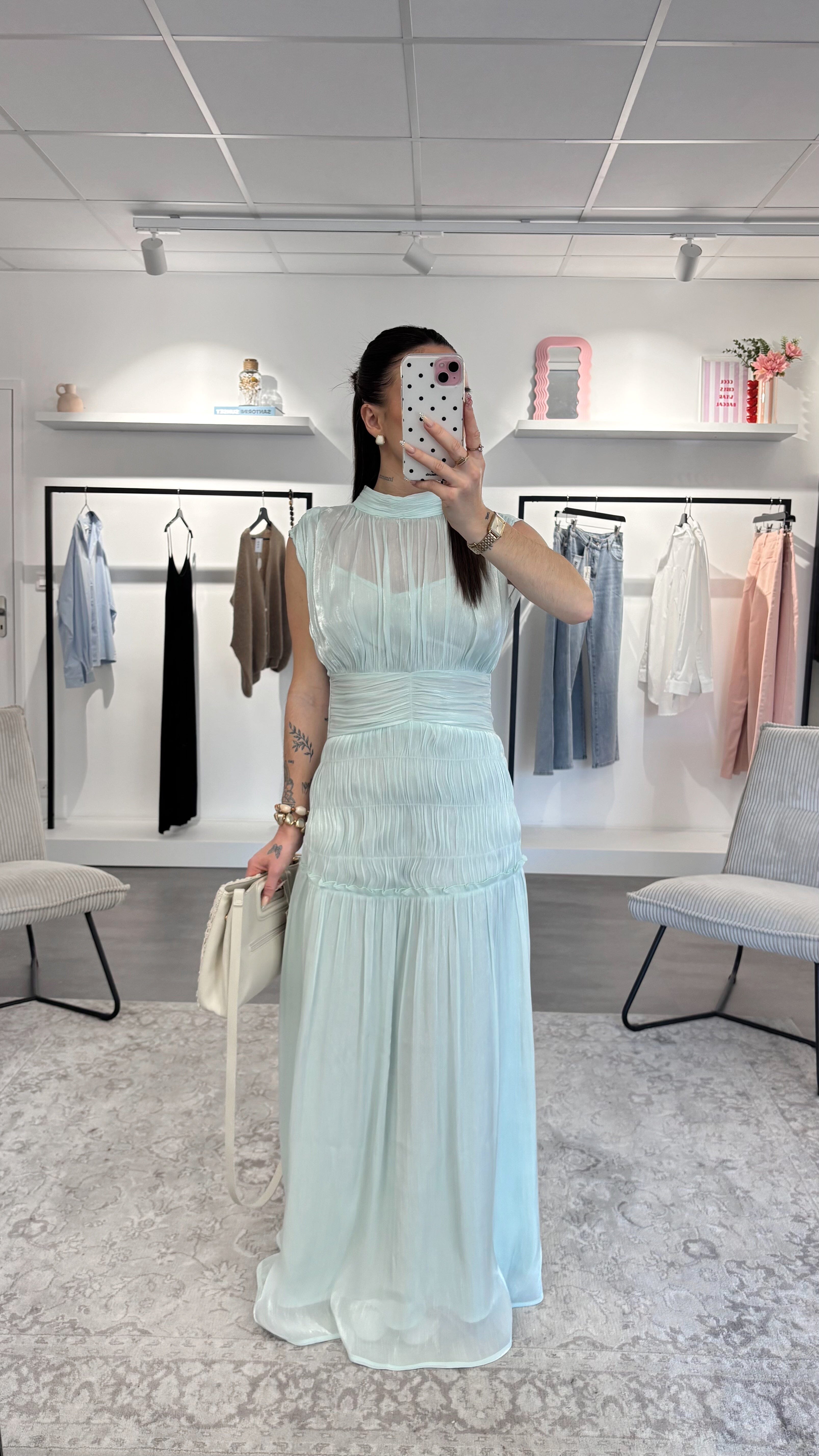 Robe Solyne - Vert menthe