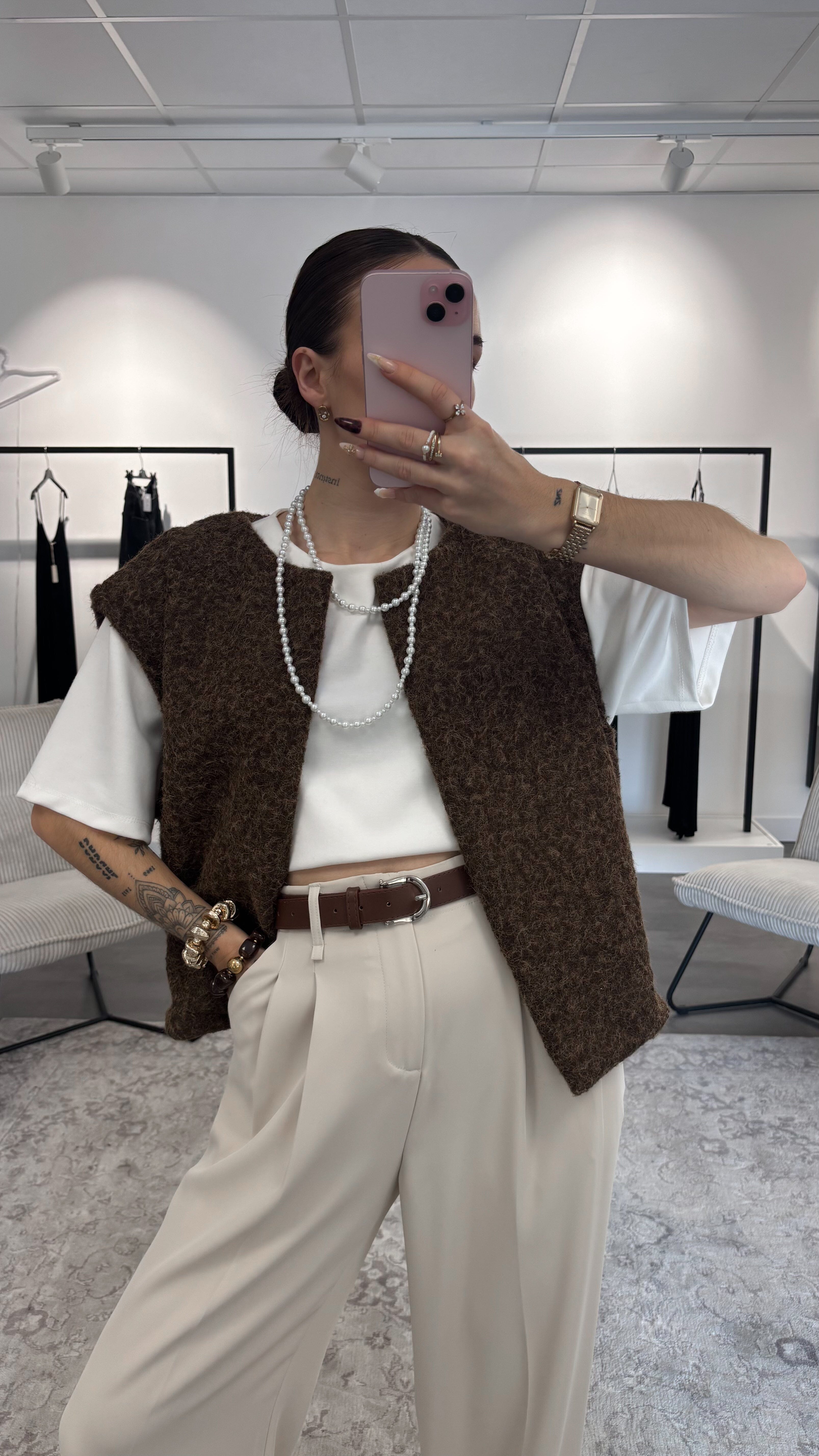Gilet Kendra - Marron