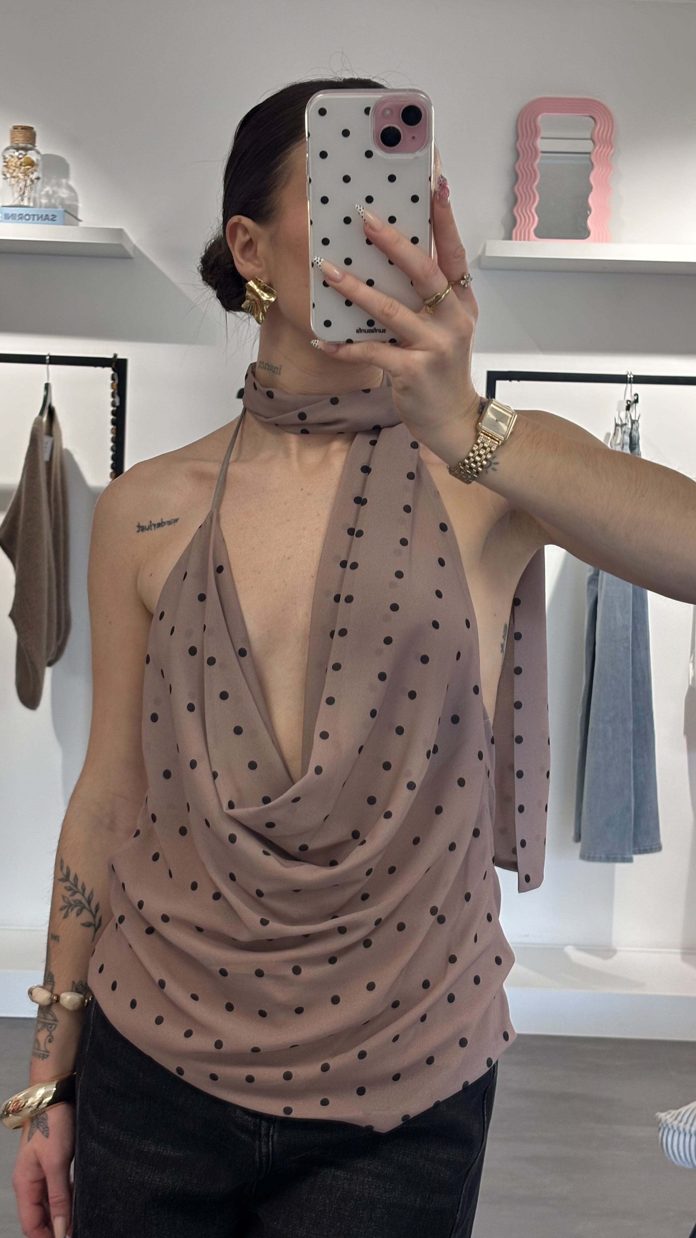 Top Lina - Taupe
