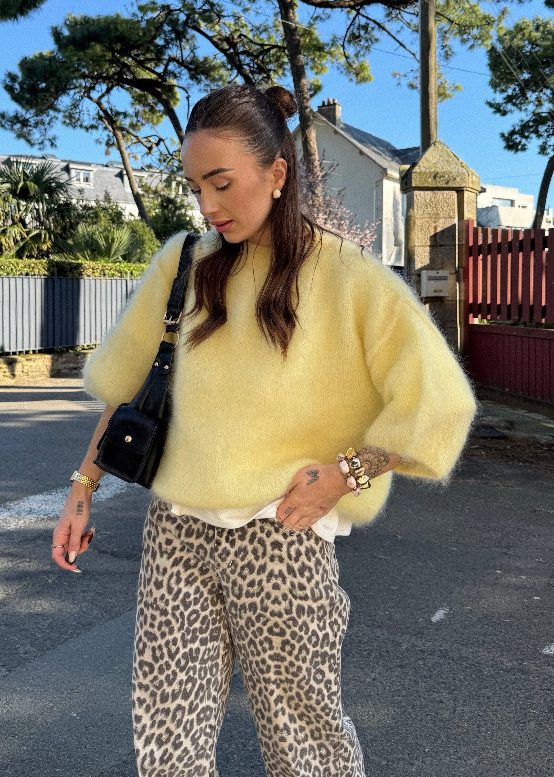 Pull Mohair - Jaune