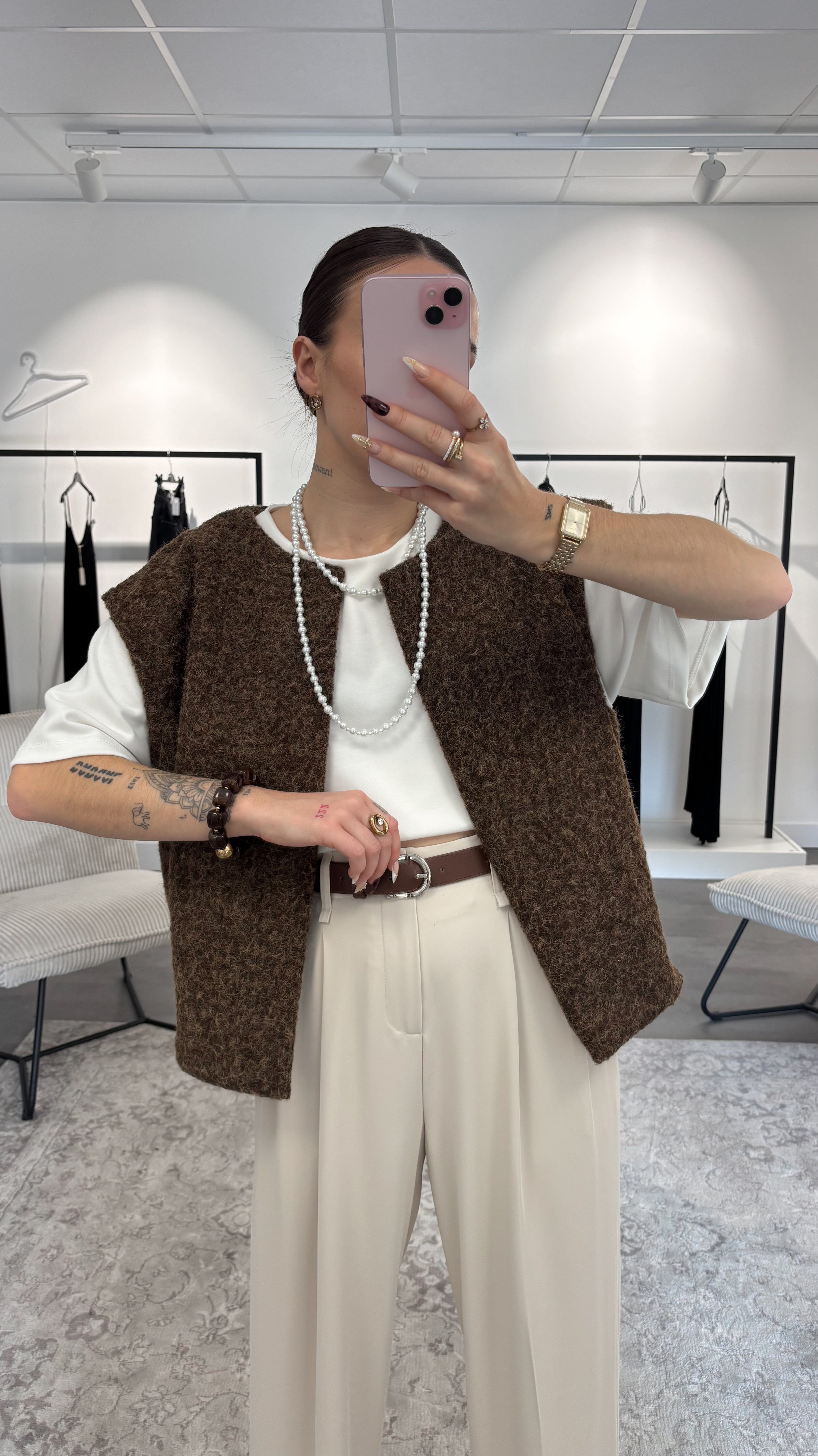 Gilet Kendra - Marron
