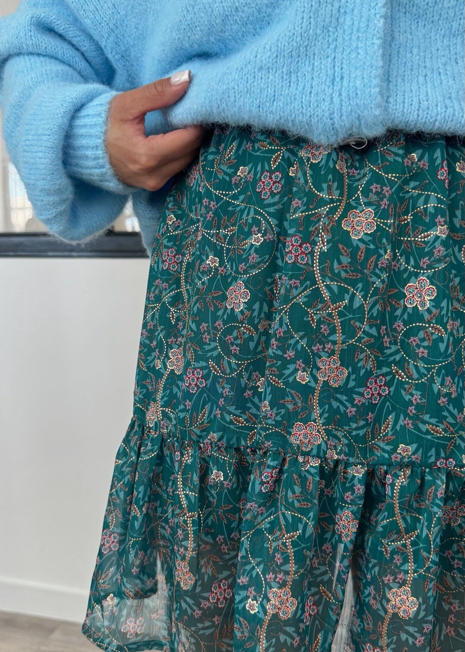 Jupe Alice - Bleu canard