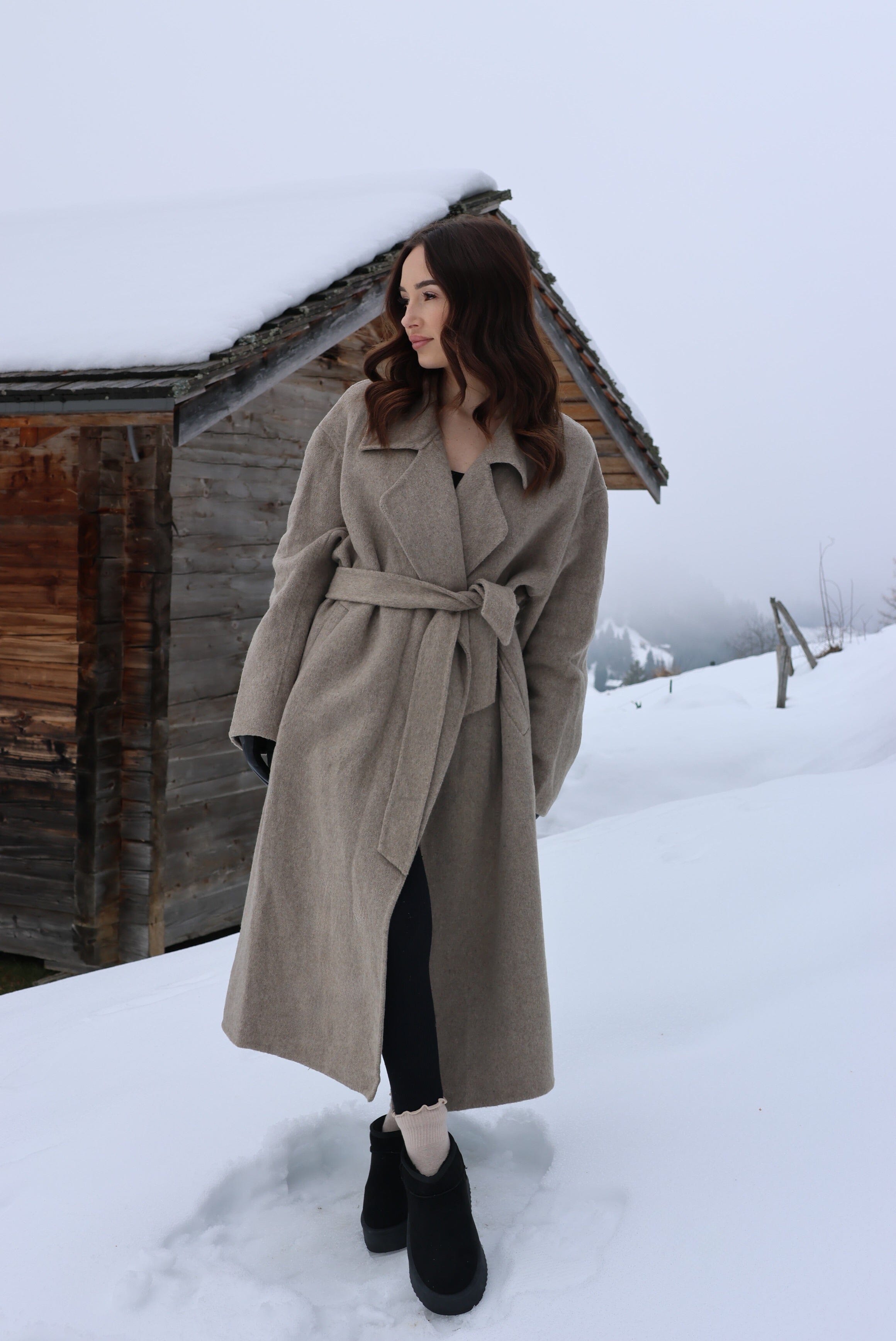 Manteau Jeanne - Taupe (laine)