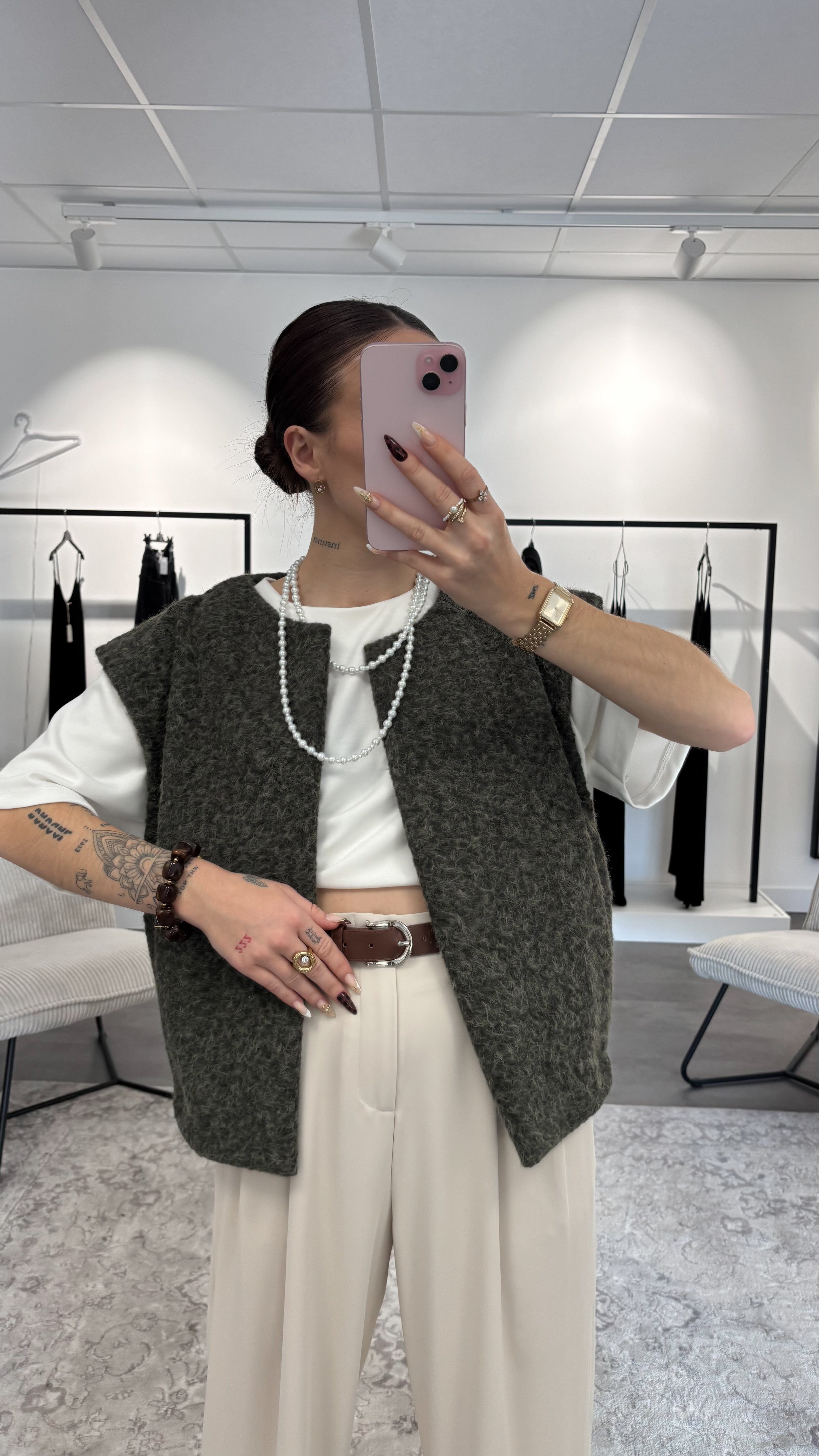 Gilet Kendra - Kaki