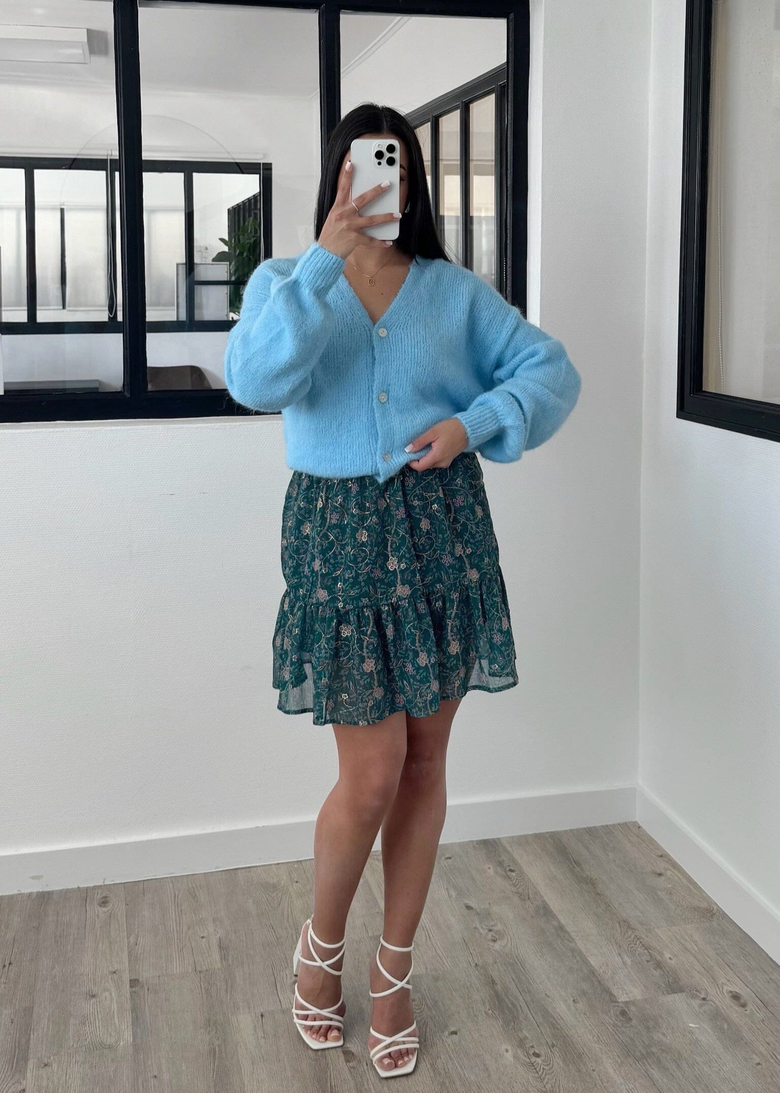 Jupe Alice - Bleu canard