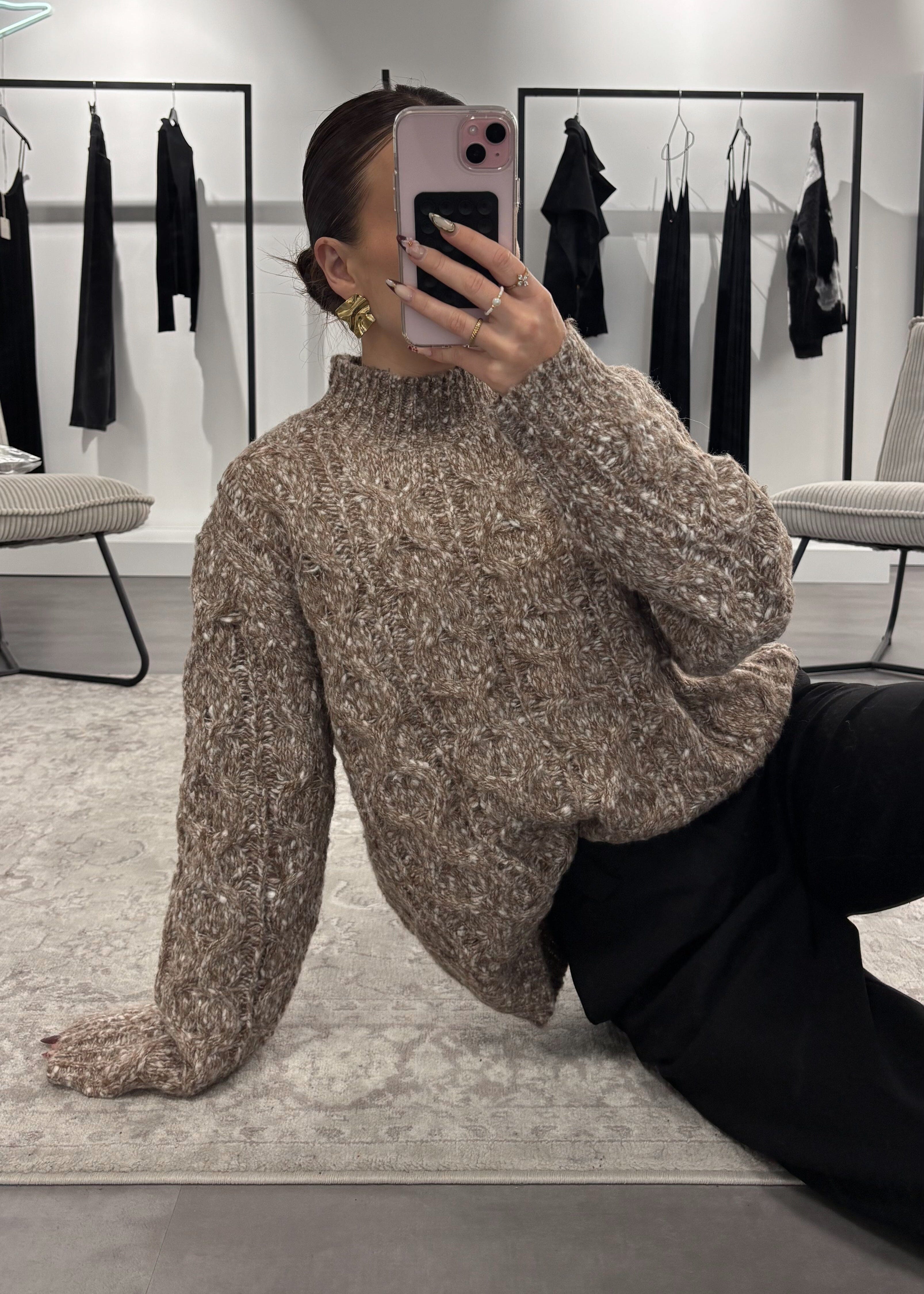 Pull Jade - Maille torsadée