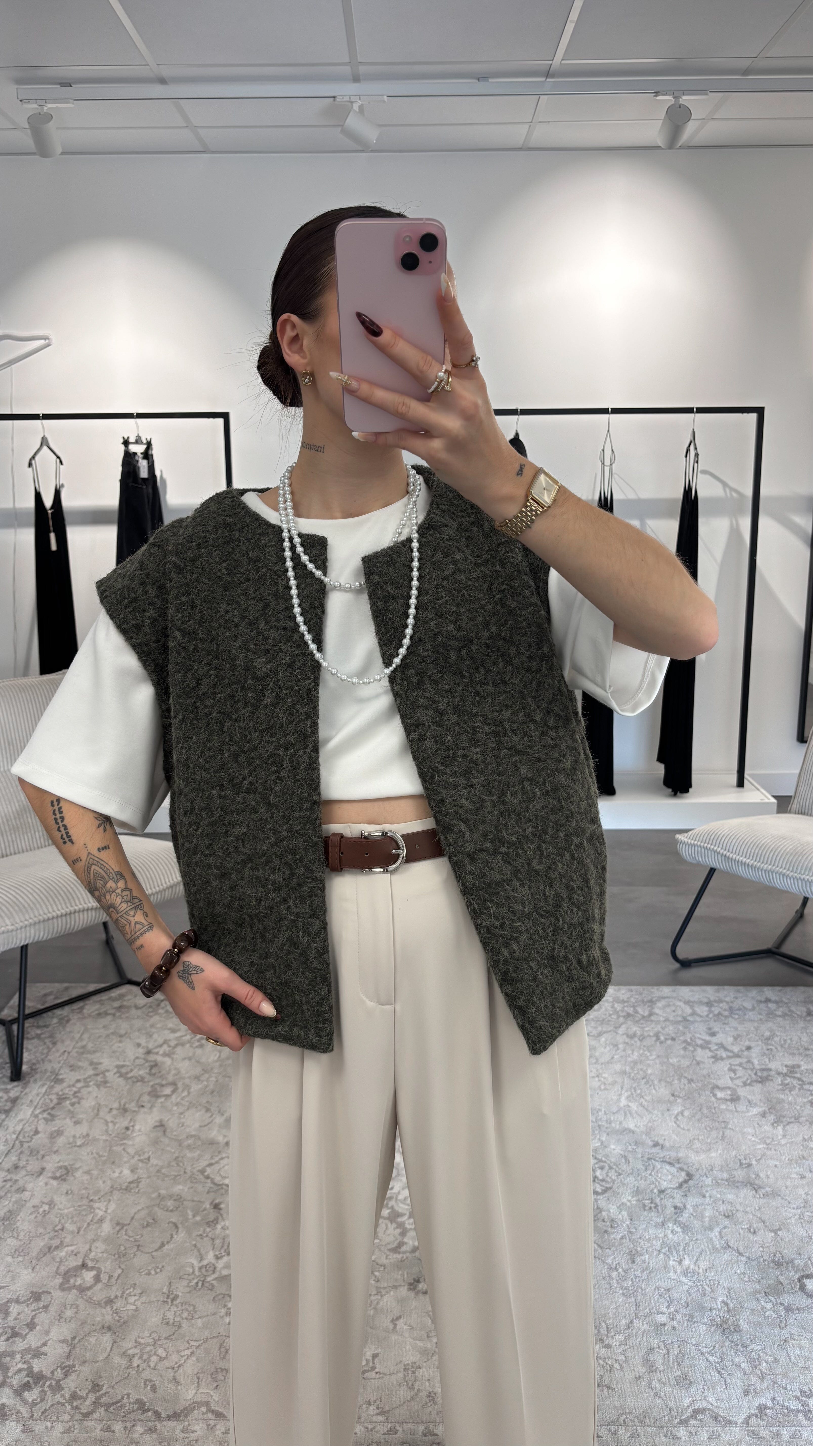 Gilet Kendra - Kaki