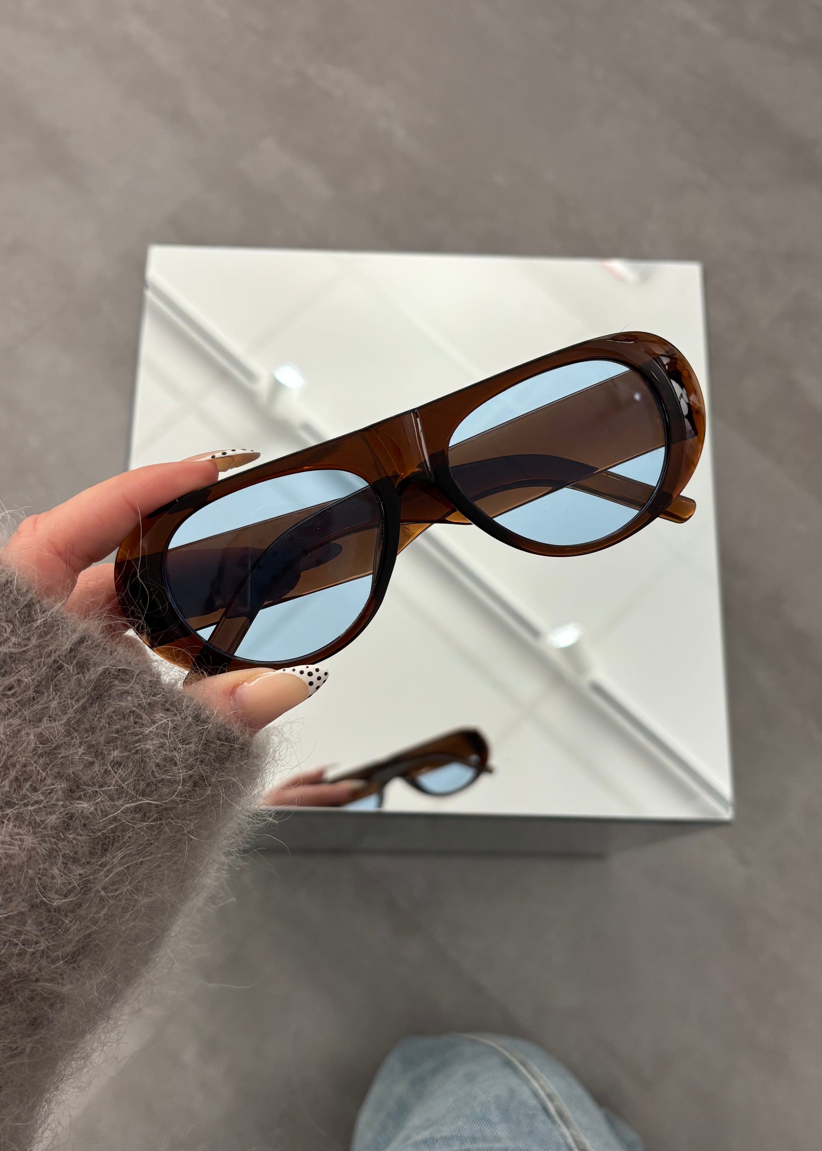 Lunettes Aria - Choco/bleue