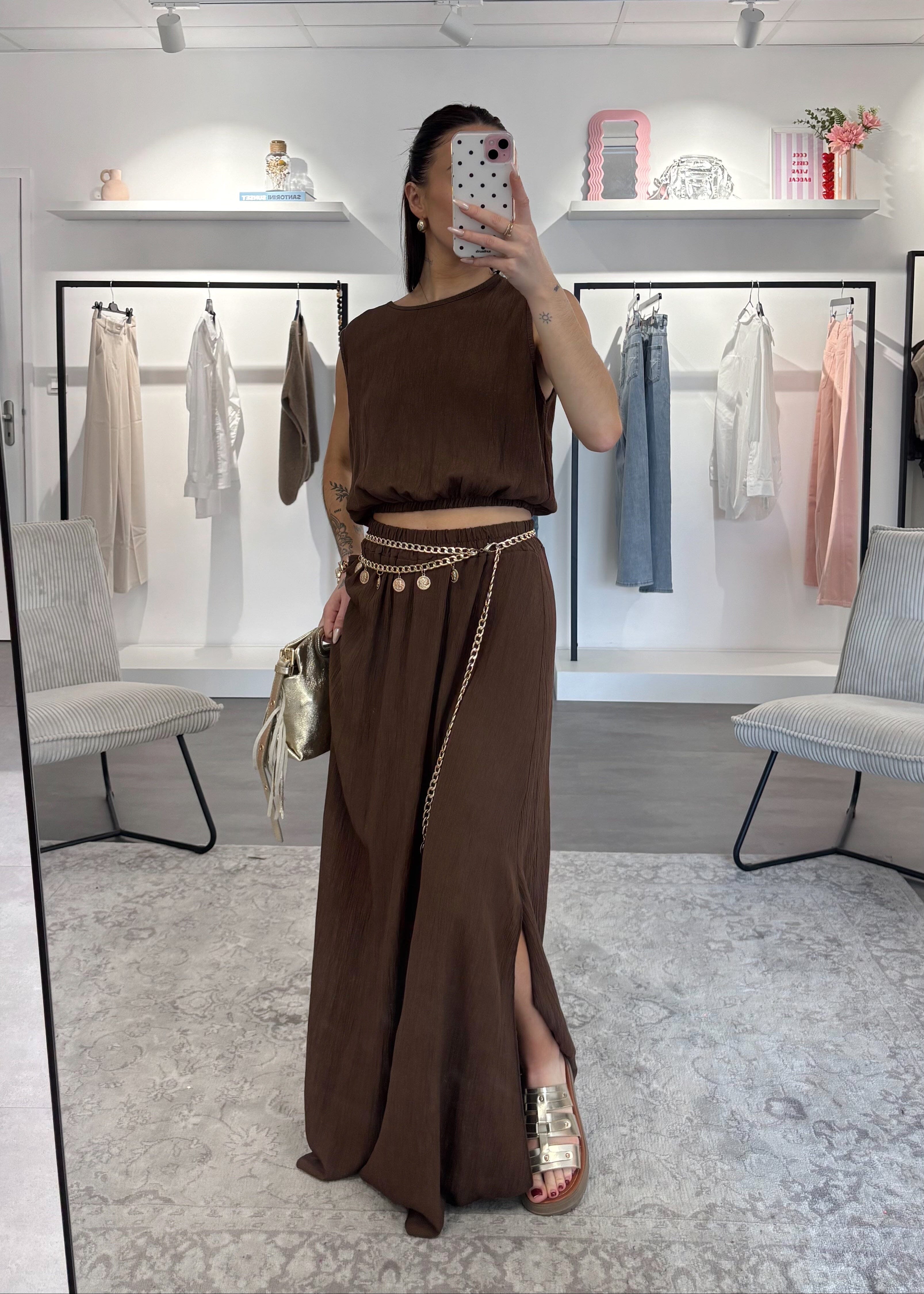 Ensemble Lizie - Chocolat