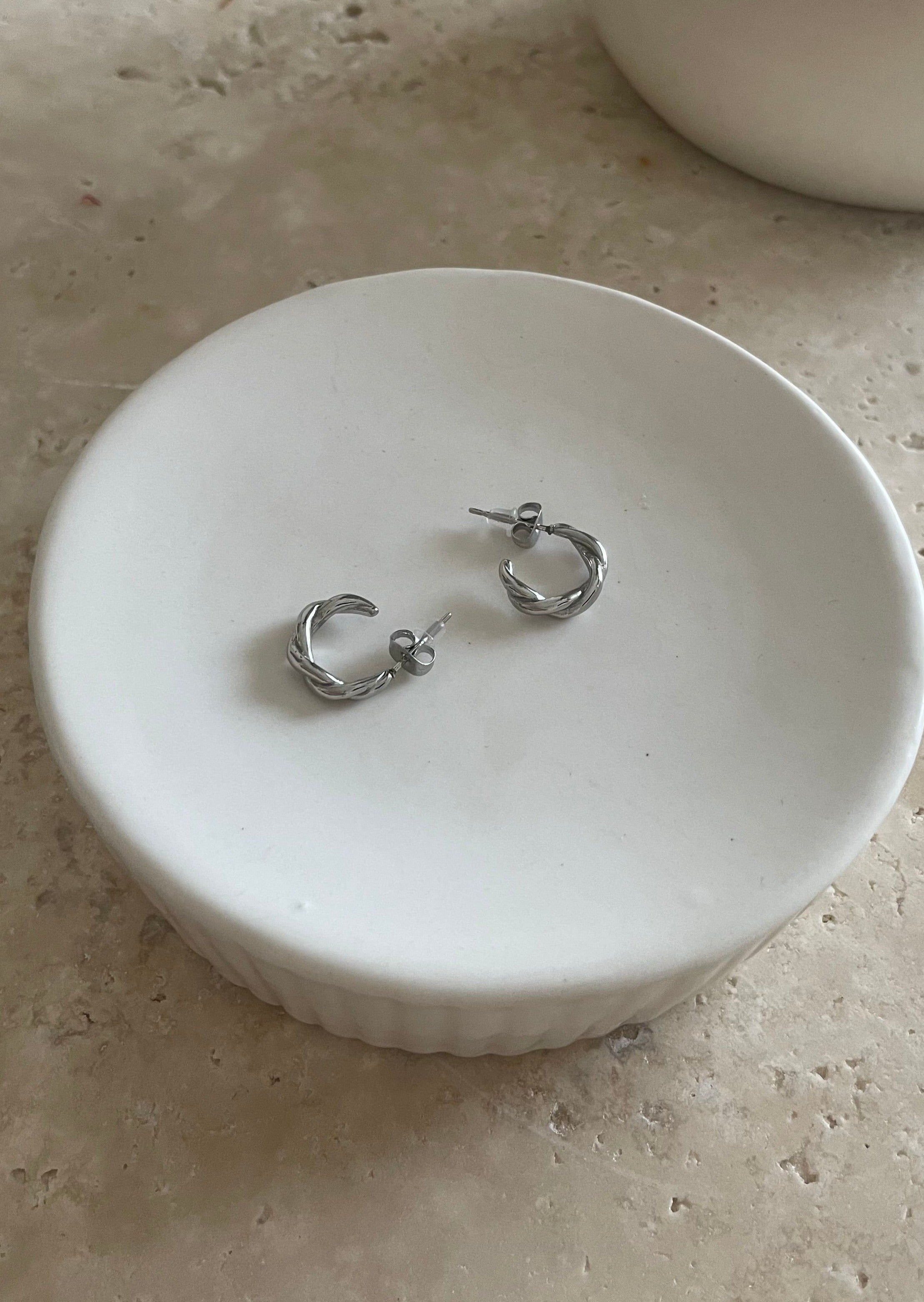 Boucles Lila argentées
